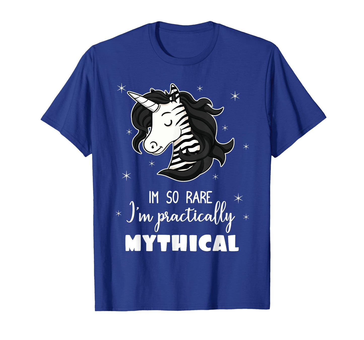 Mythical Unicorn Ehlers Danlos Black And White Zebra Stripe T-Shirt