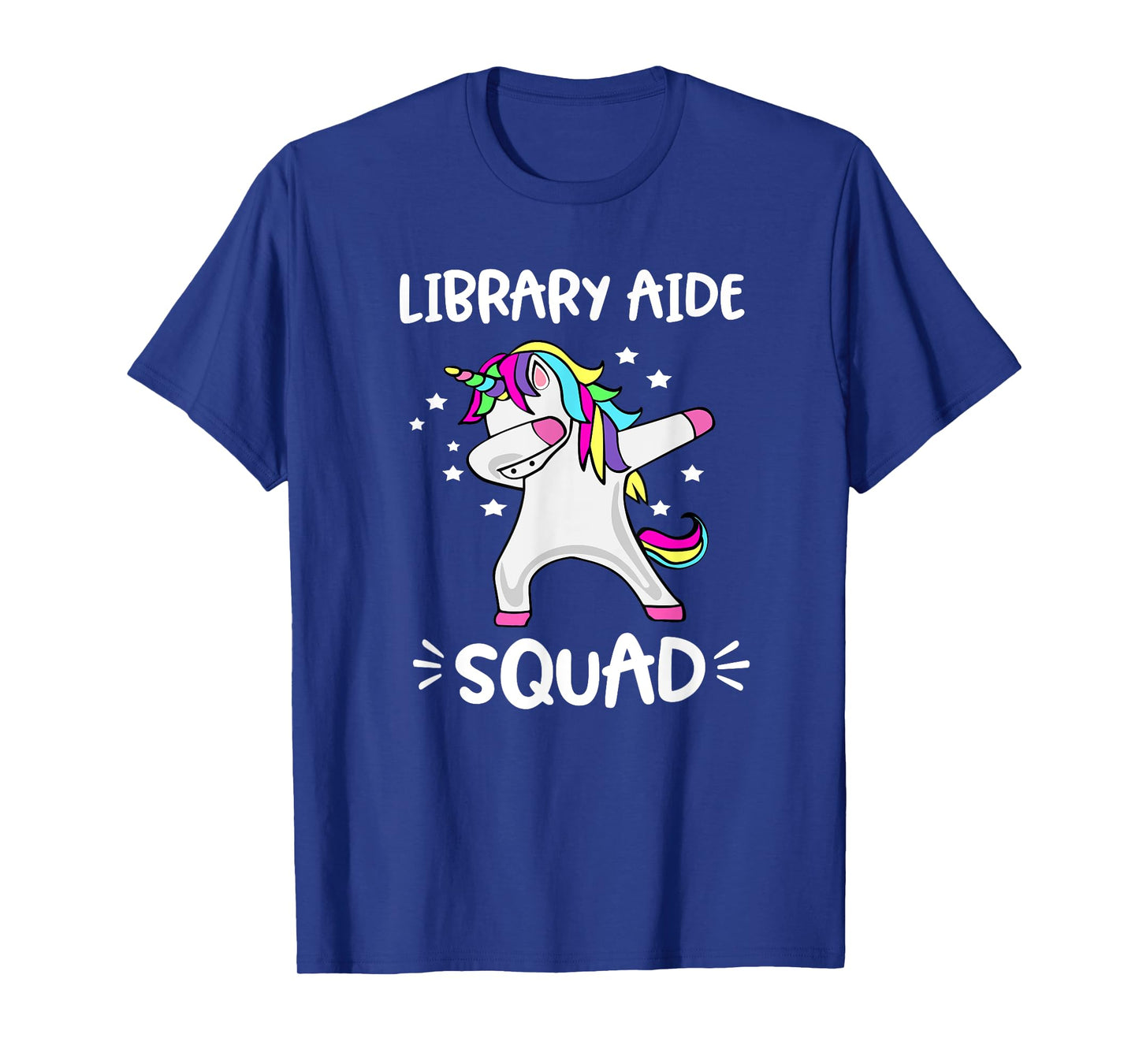 Library Aide Squad Dabbing Unicorn Library Aide T Shirt T-Shirt