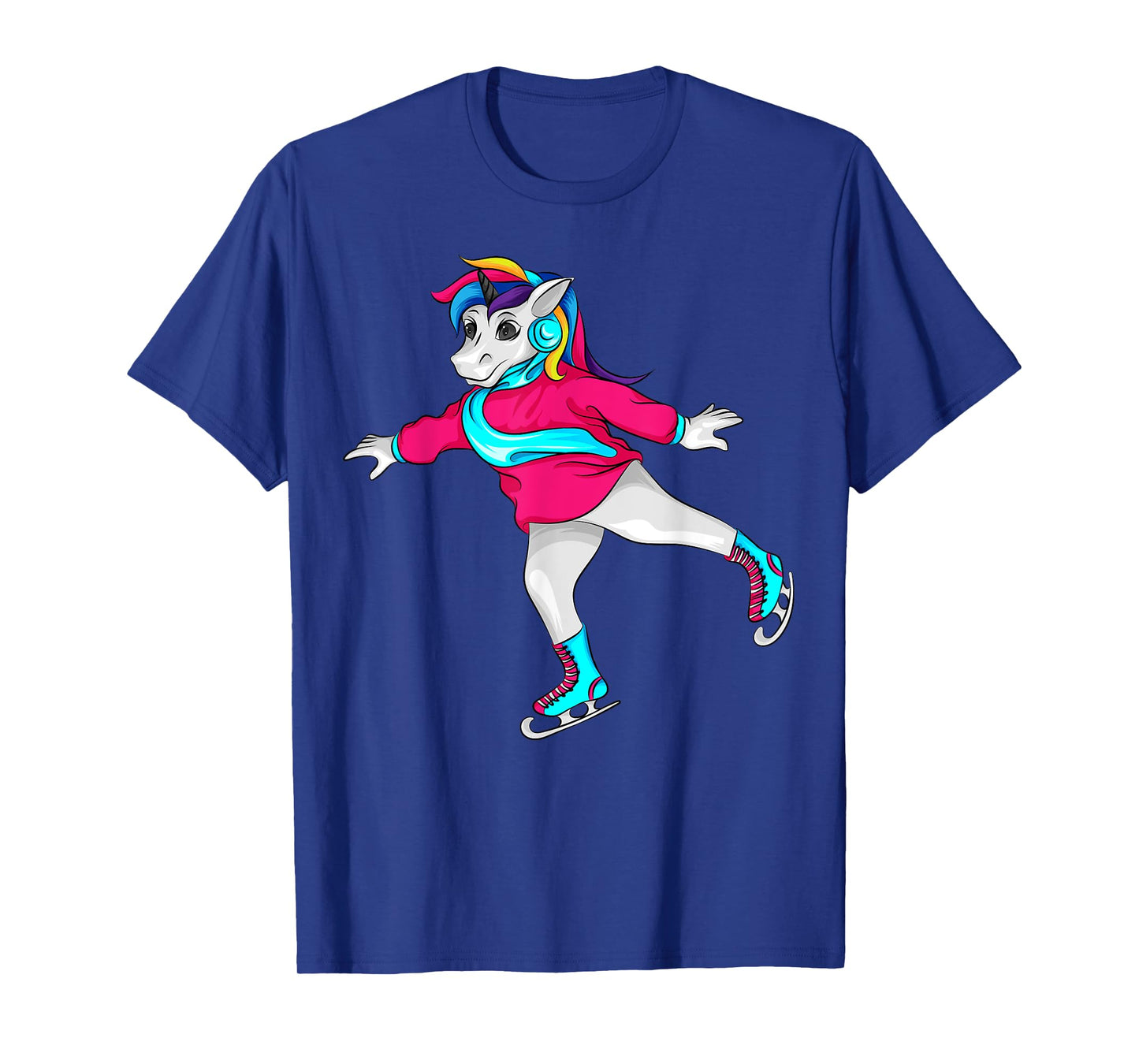 Figure Skating Unicorn Cool Pair Ice Skater Girl Funny Gift T-Shirt
