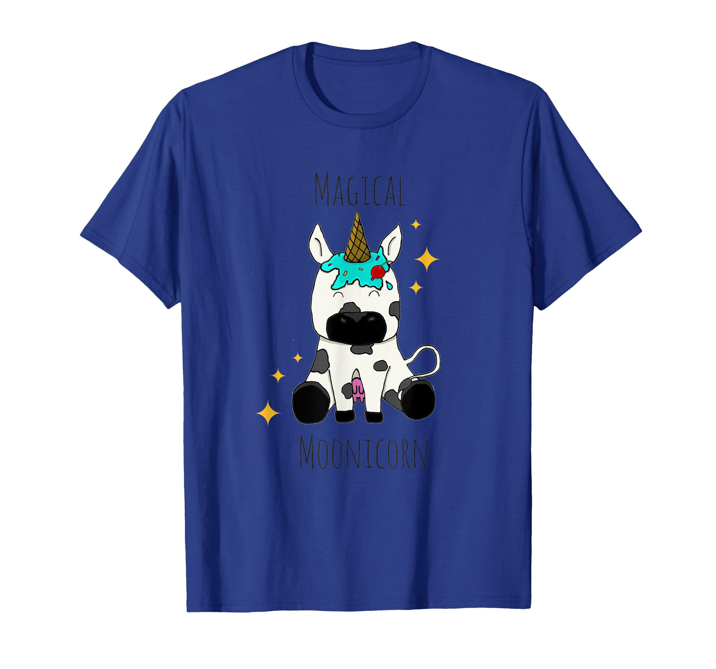 Funny Cow Magical Moonicorn for kids and adults T-Shirt