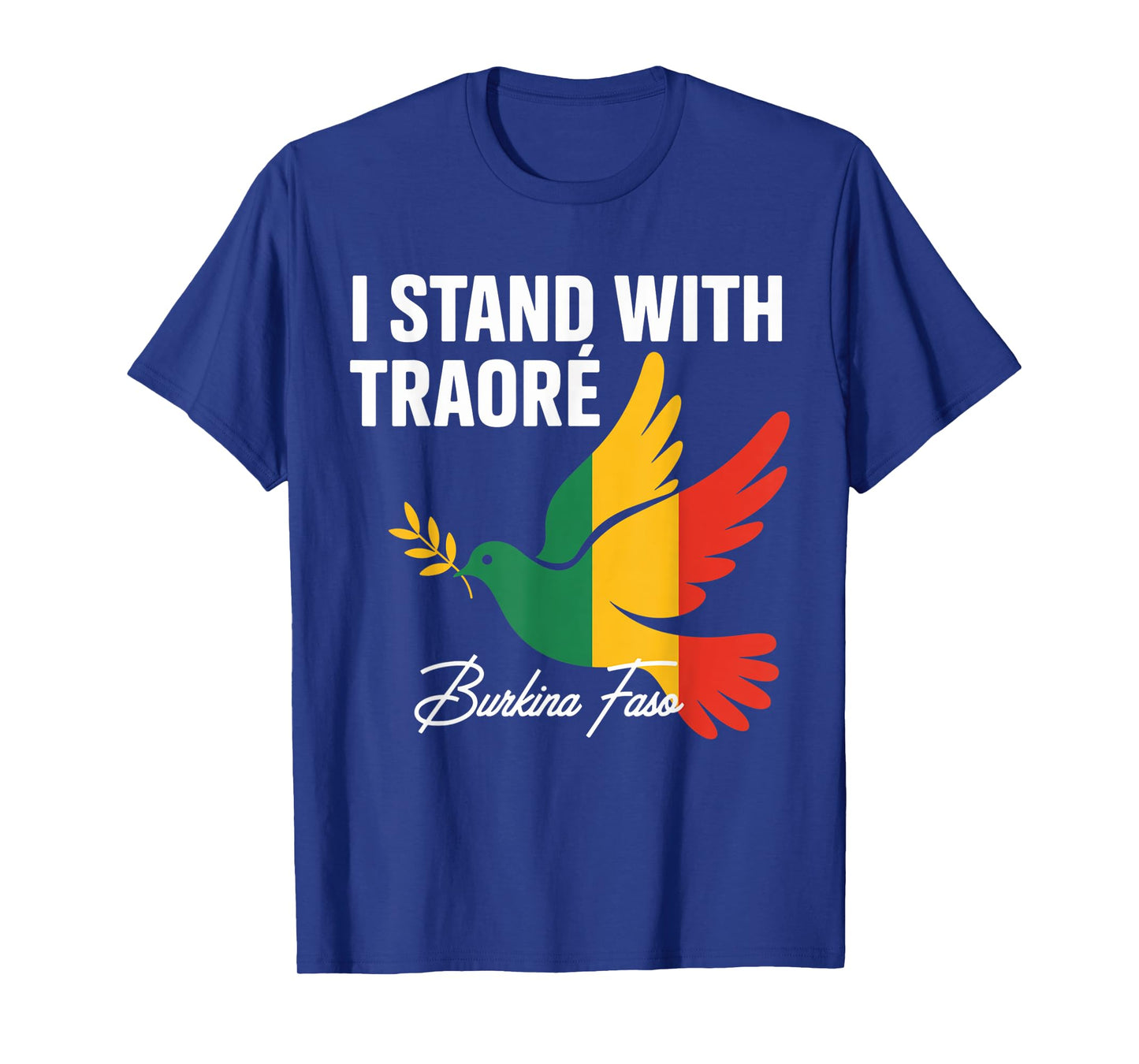 I Stand With Burkina Faso-Ibrahim Traoré Retro Bird T-Shirt