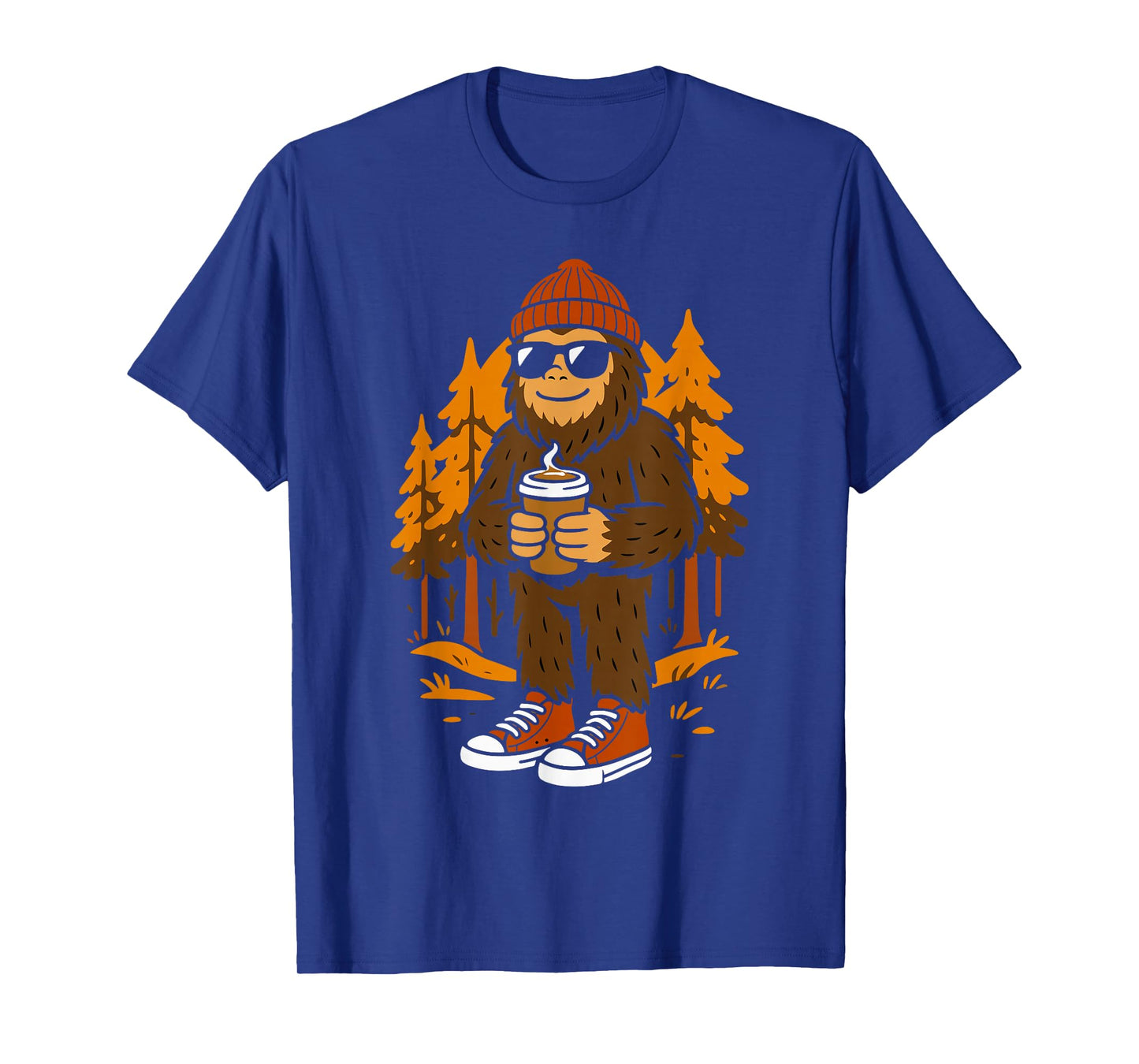 Bigfoot Sasquatch Hipster Men Women Kids Funny Halloween T-Shirt