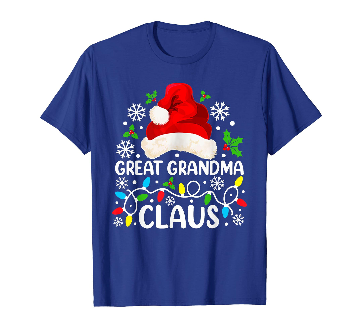 Great Grandma Claus Funny Christmas Family Matching T-Shirt