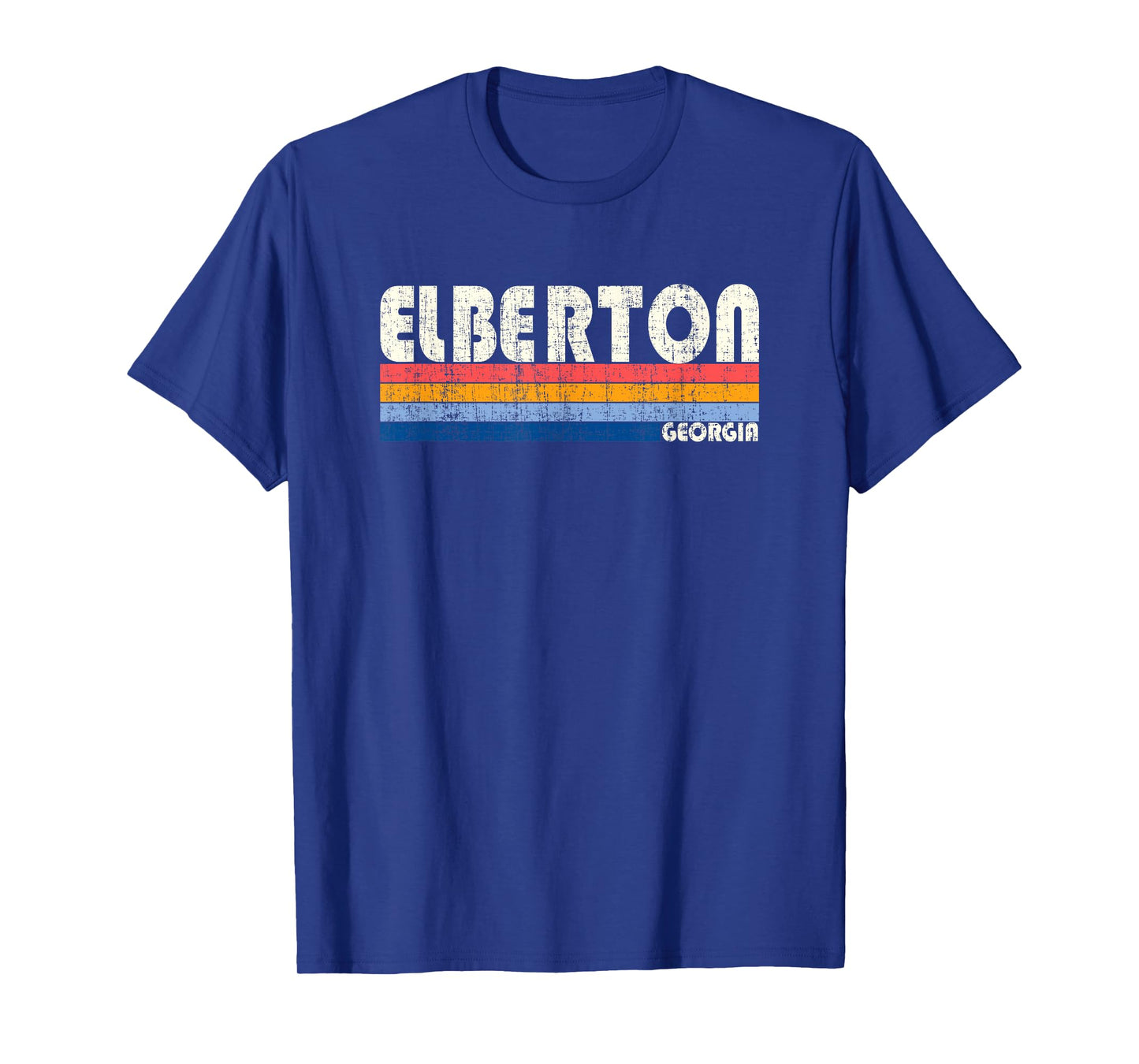 Retro Vintage 70s 80s Style Elberton, GA T-Shirt