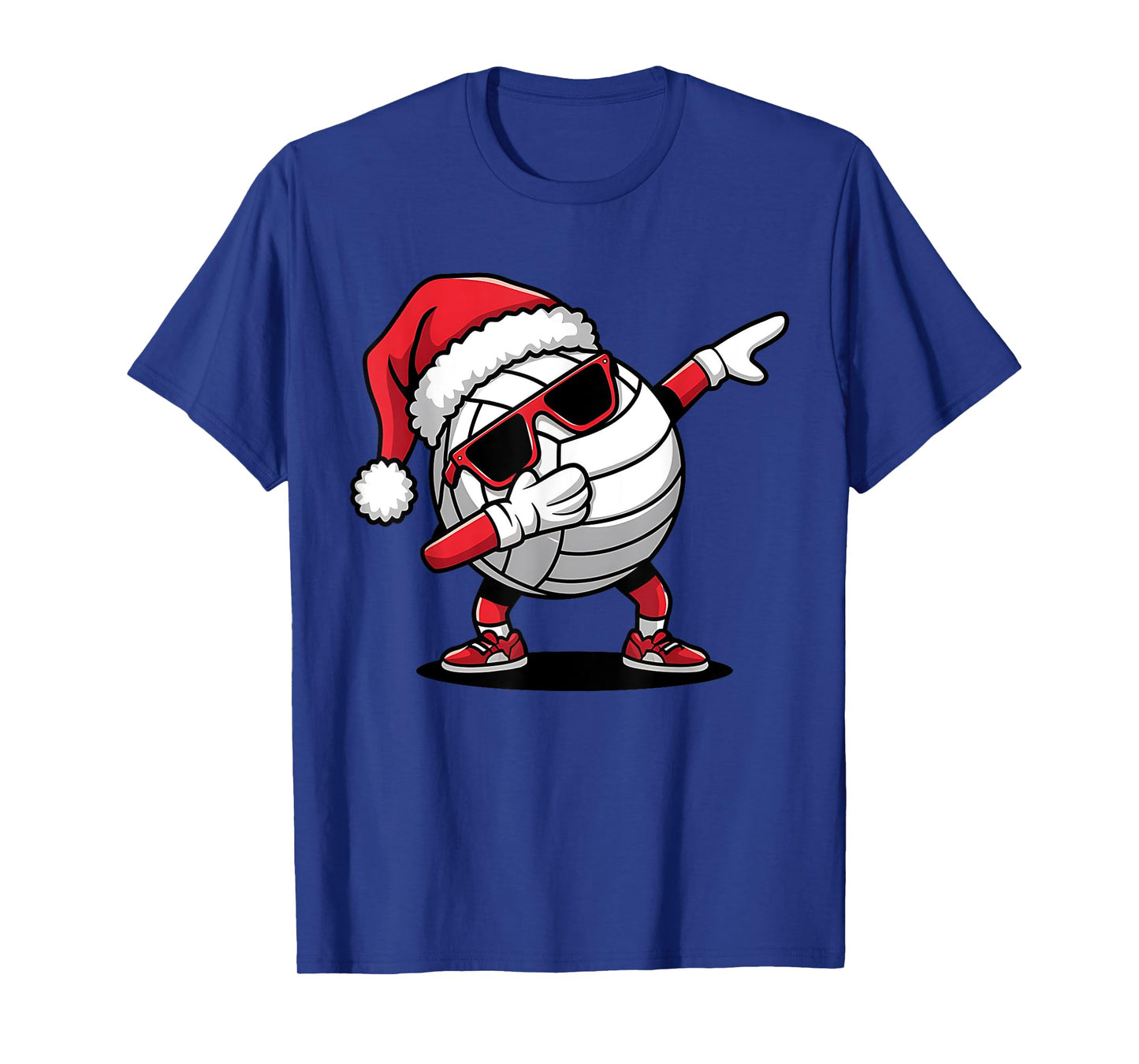 Funny Volleyball Ball Santa Hat Dabbing Xmas Pajamas Boys T-Shirt
