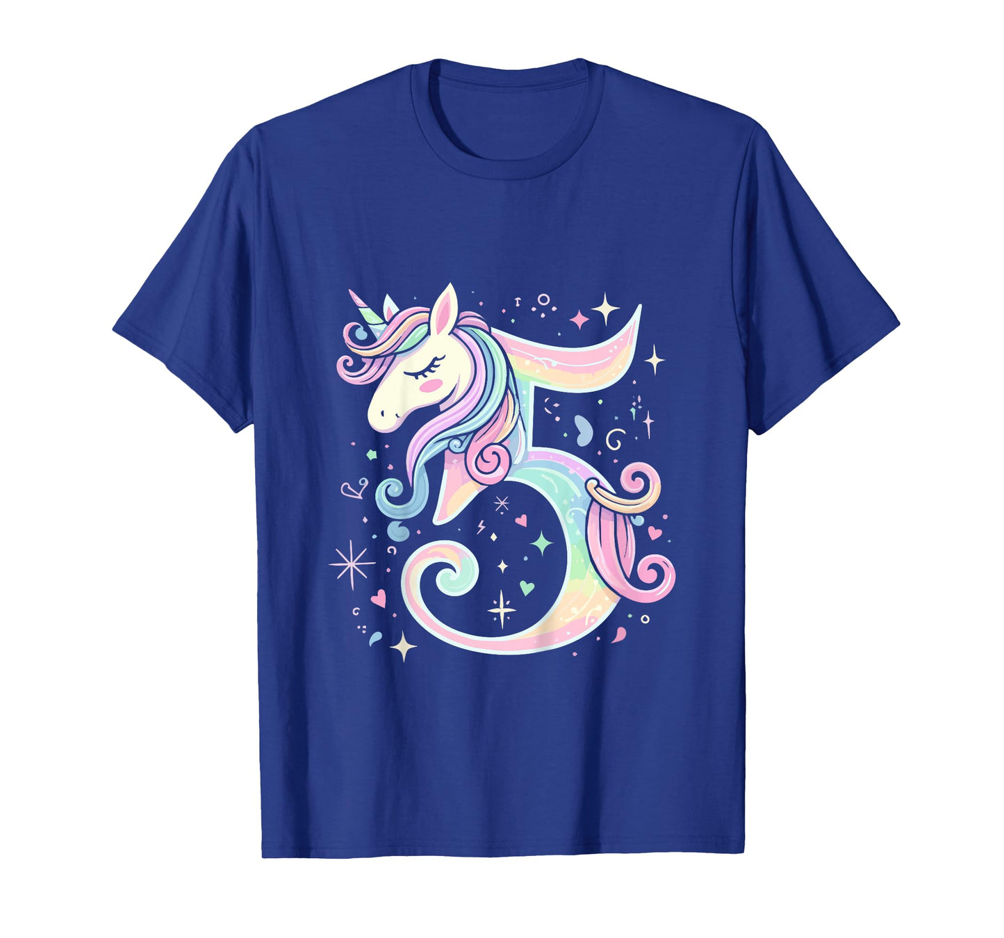 5th Birthday Party Unicorn 5 Years Old Unicorns T-Shirt