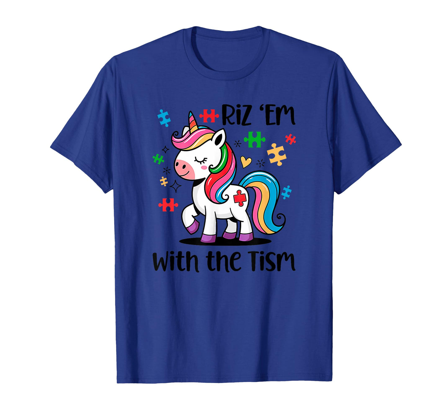 Riz 'Em with the Tism Unicorn Tee for Kids T-Shirt