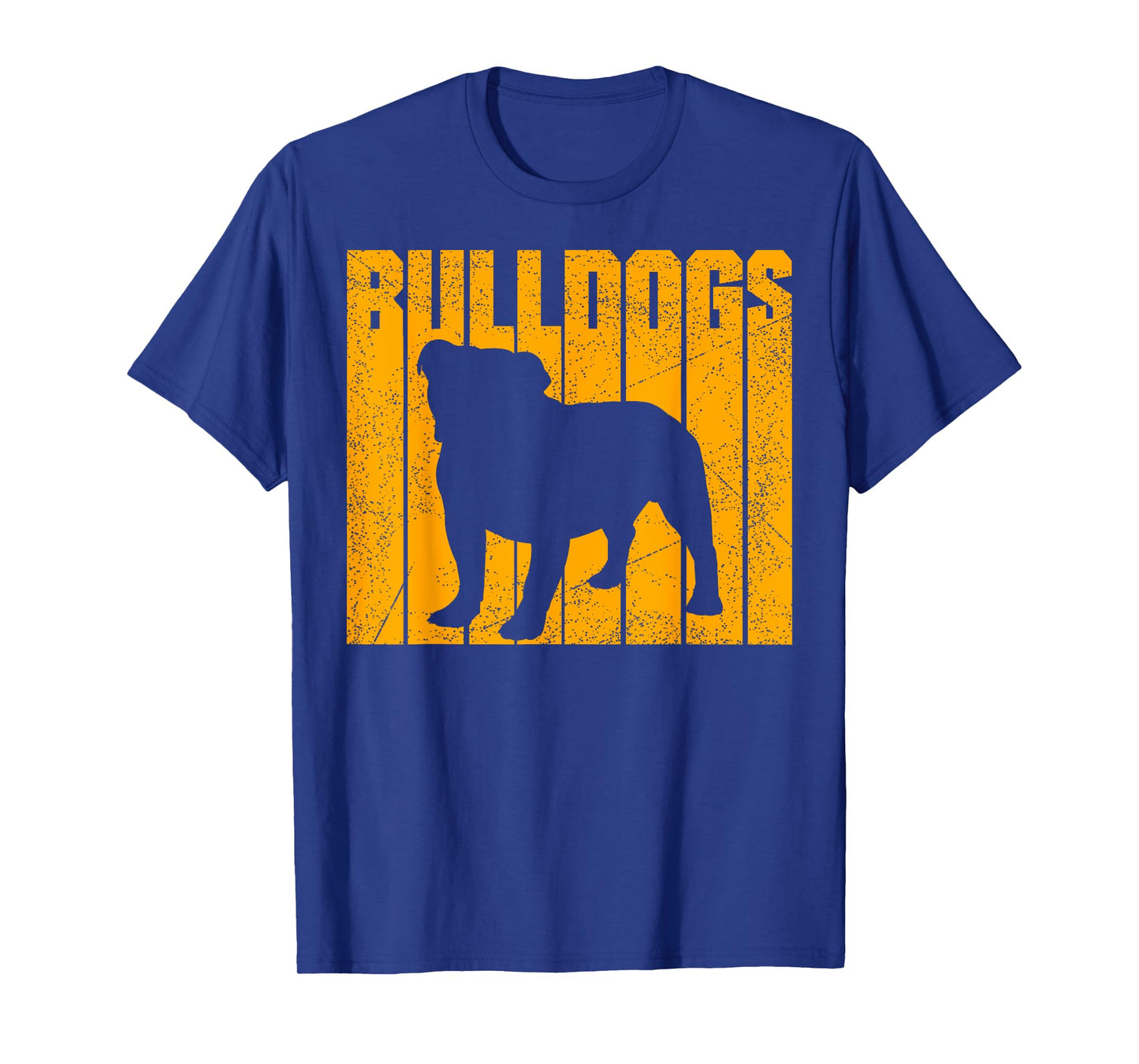 Gold Bulldogs Lover Sports Team Mascot T-Shirt