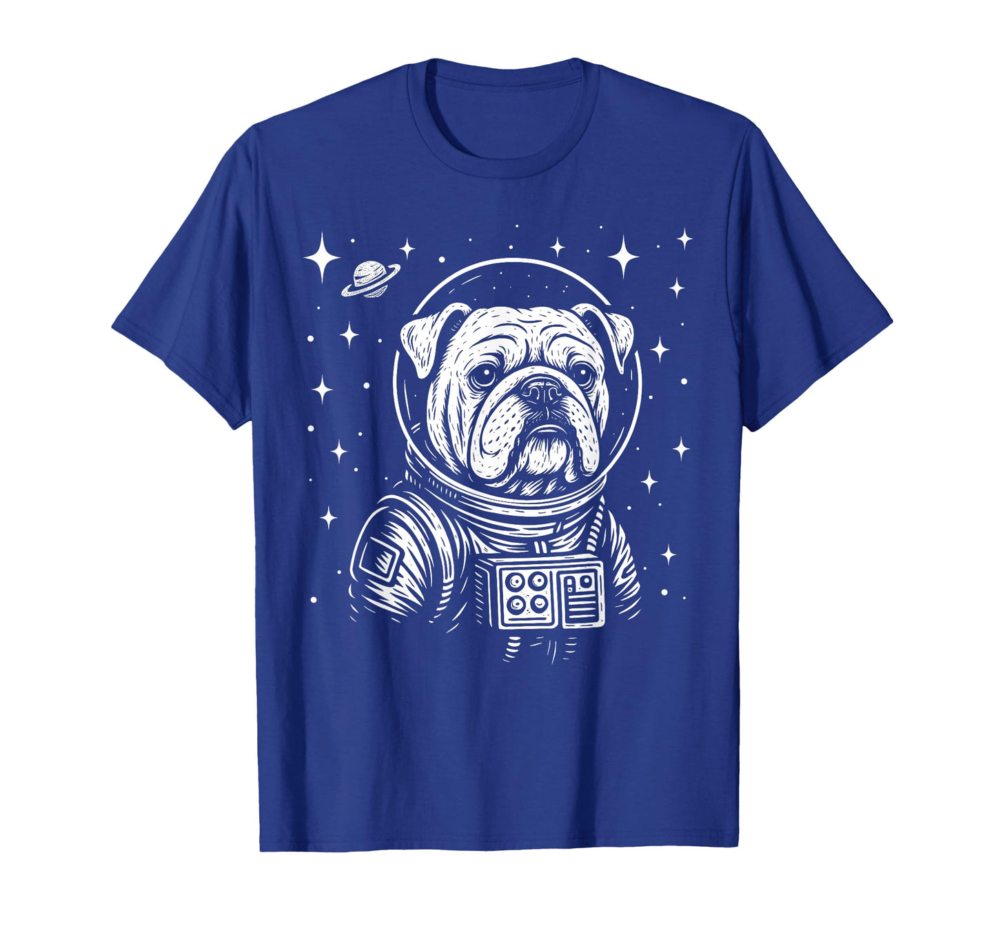 Astronaut English Bulldog Space Galaxy Dog Lovers T-Shirt