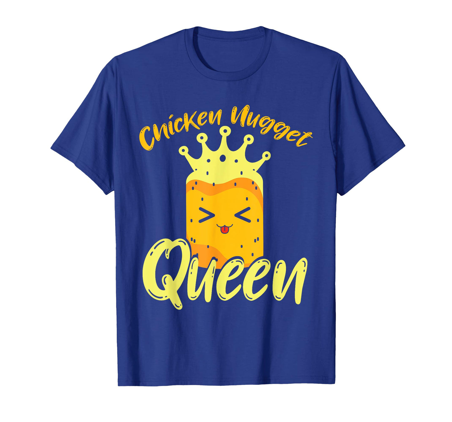 Crown Chicken Nugget Queen Women Kawaii Chicken Nuggets T-Shirt