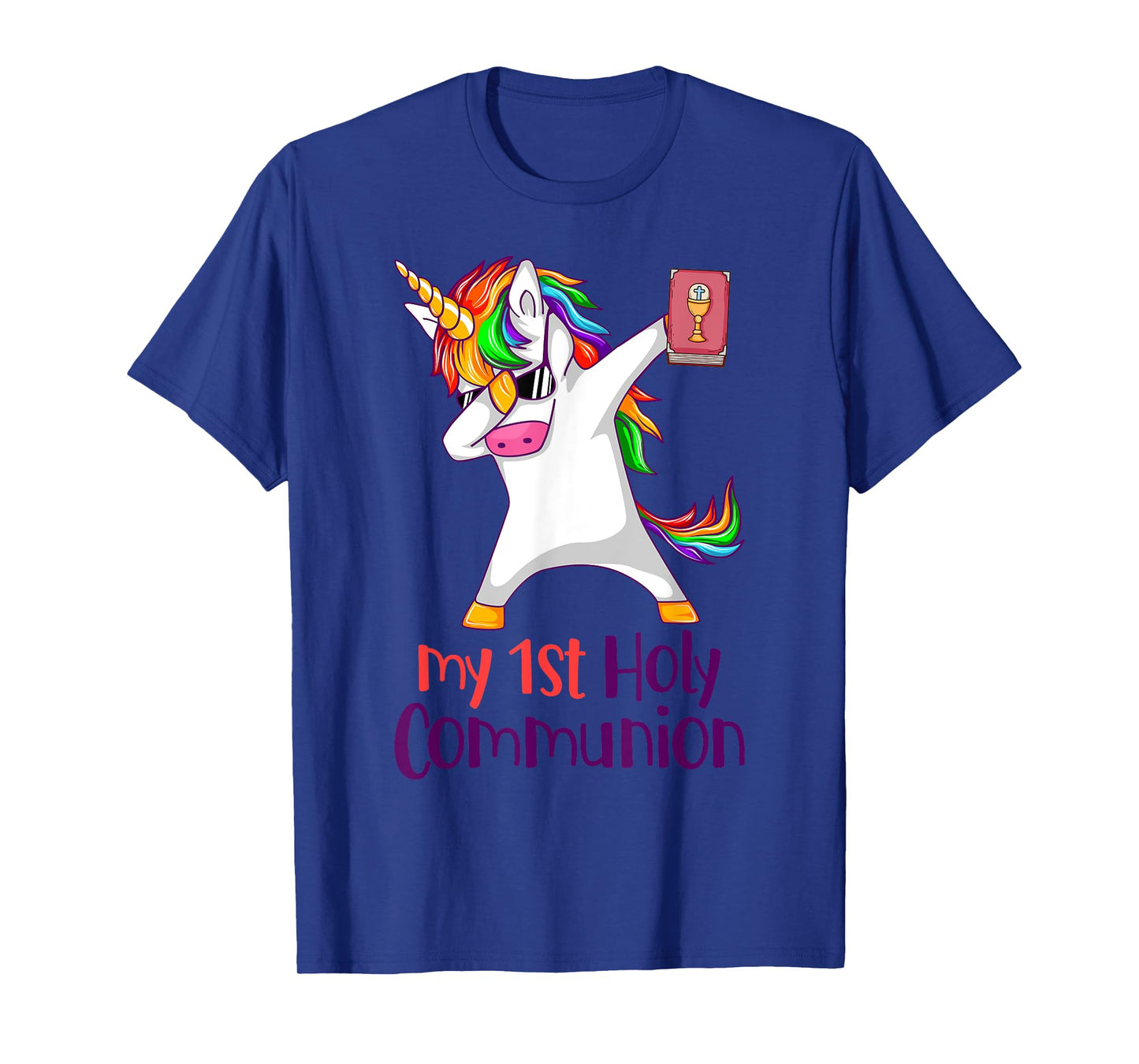 Dabbing Unicorn My 1st Holy Communion Christian Cute Unicorn T-Shirt