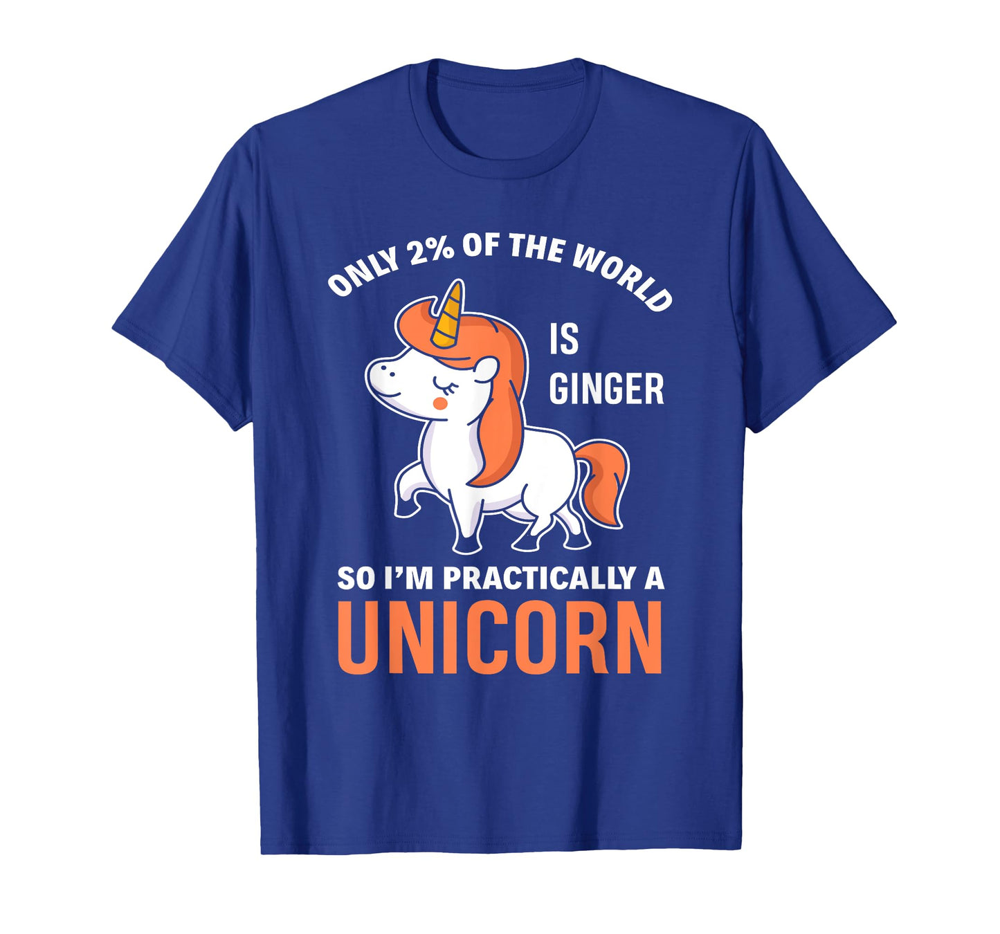 Funny Redhead Unicorn Ginger Woman Girls Gift T-Shirt