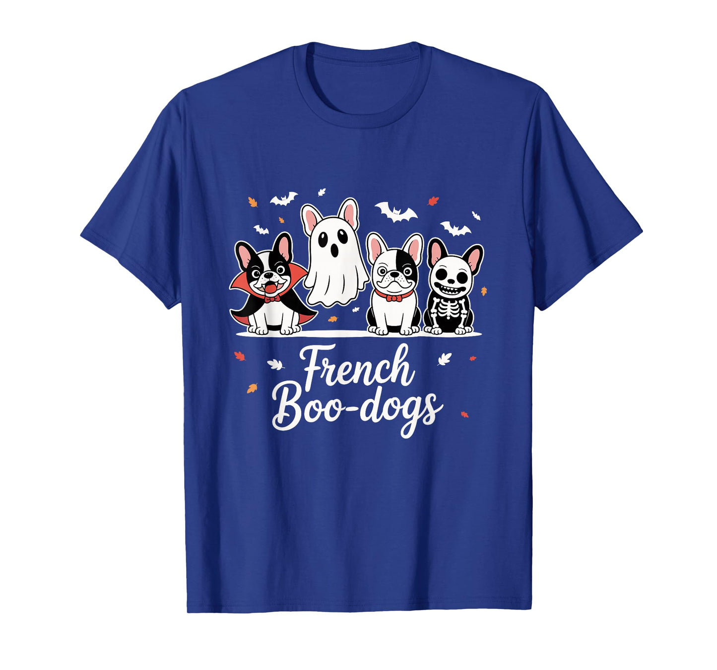 French Boo-Dog Halloween Ghost French Bulldog Fall Autumn T-Shirt