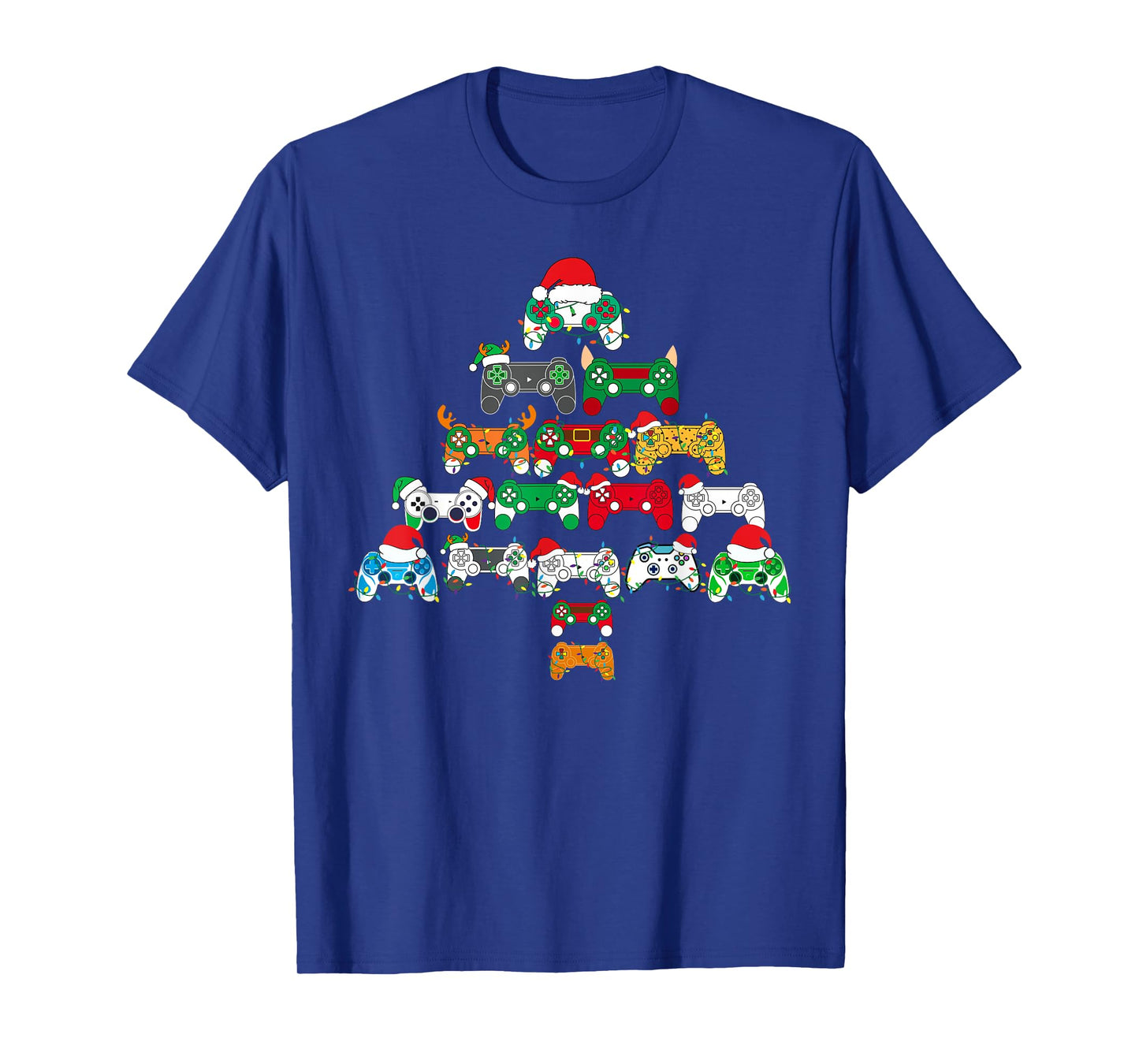 Funny Video Game Controller Christmas Tree Gamer Boys Kids T-Shirt