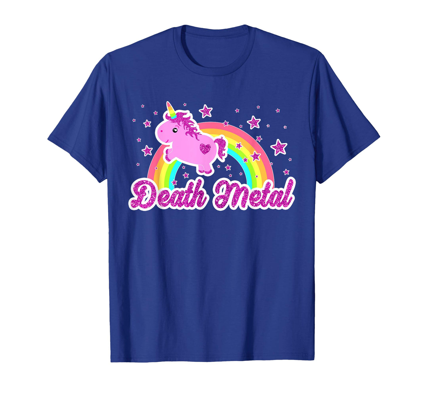 Death Metal Music Funny Ironic Cool Unicorn Tee Festival T-Shirt