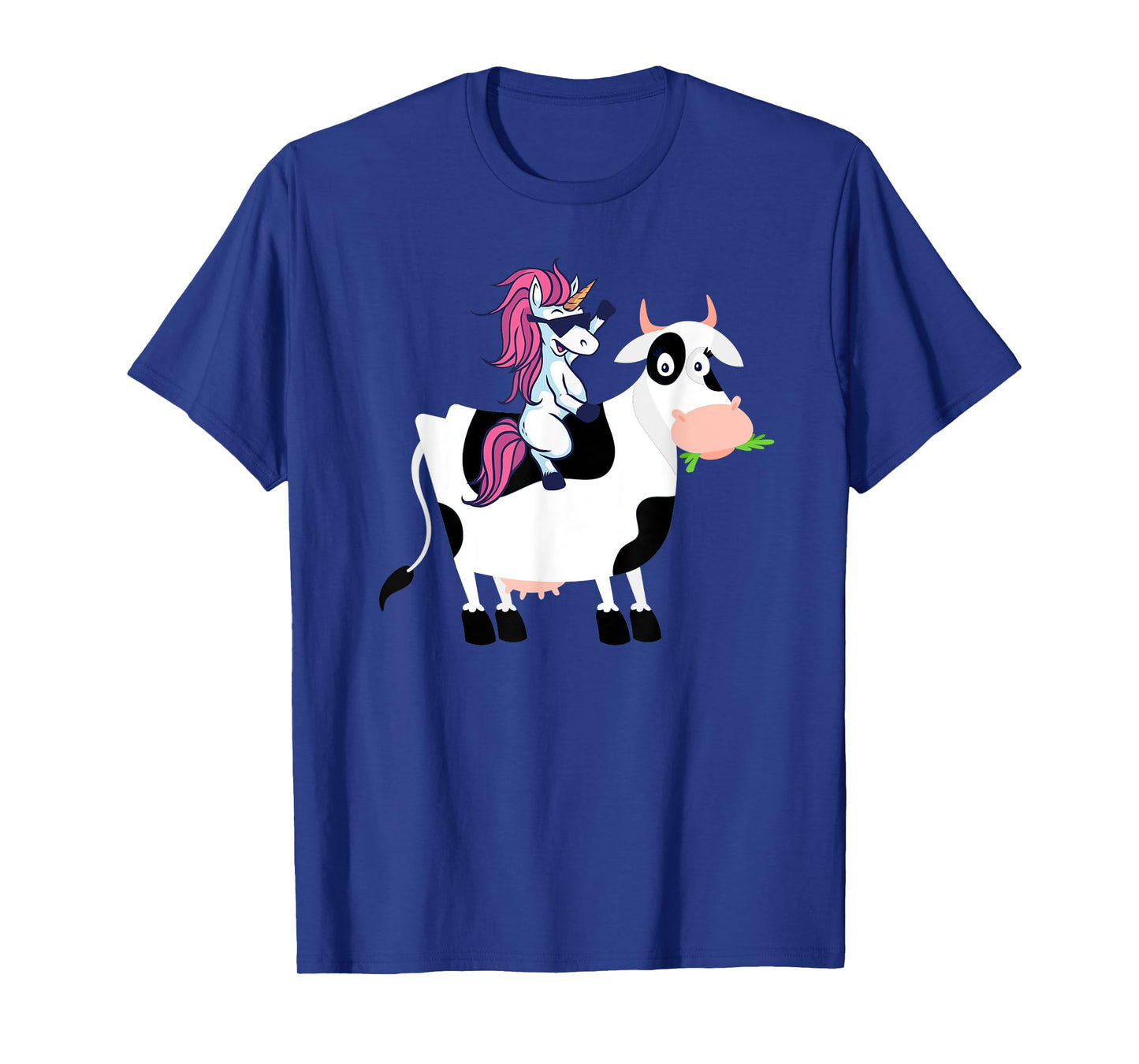 Unicorn Cow Shirt Funny Unicorn Riding Cow TShirt Gift T-Shirt