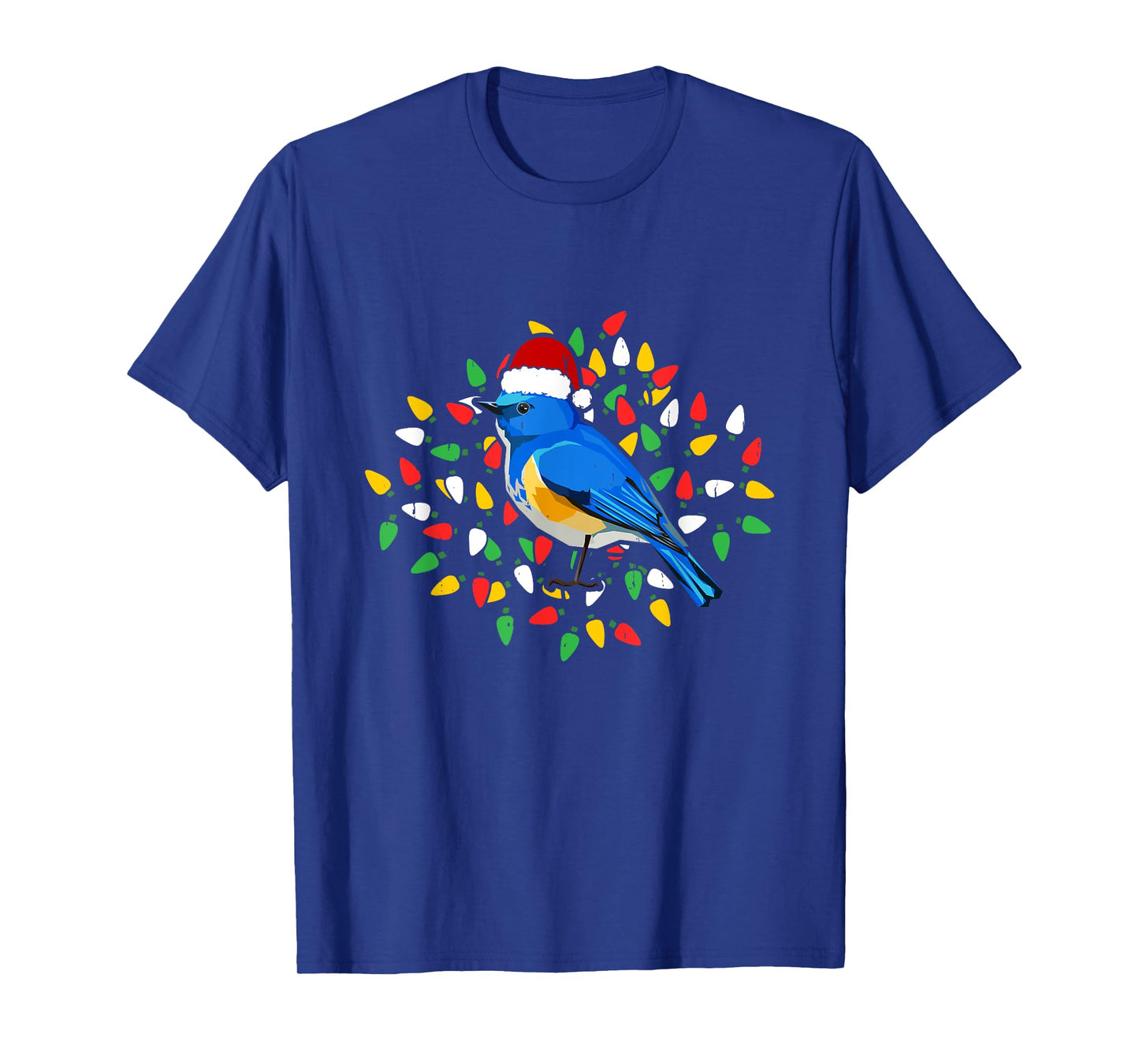Holiday Xmas Santa Hat Himalayan Bluetail Bird Christmas T-Shirt