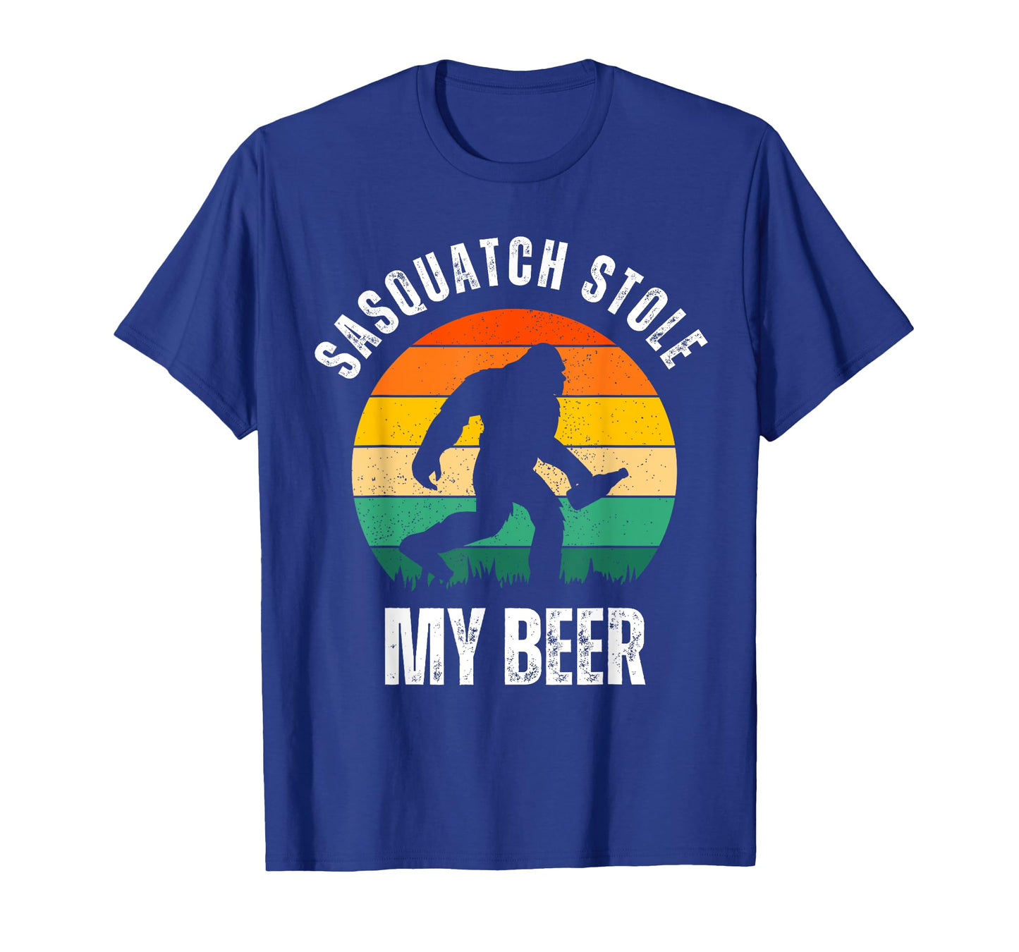 Sasquatch Stole My Beer Funny Bigfoot Believe Drinkers T-Shirt