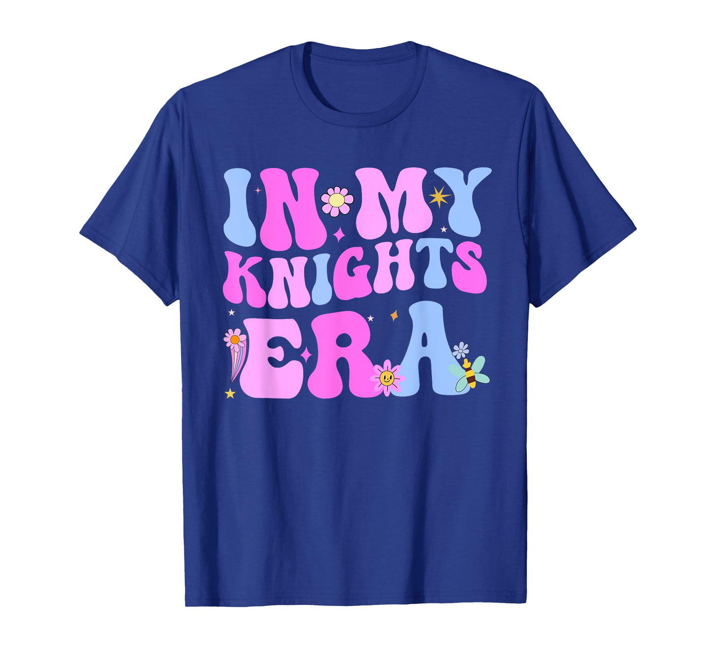 In My Knights Era Back to School Spirit Game Retro Groovy T-Shirt