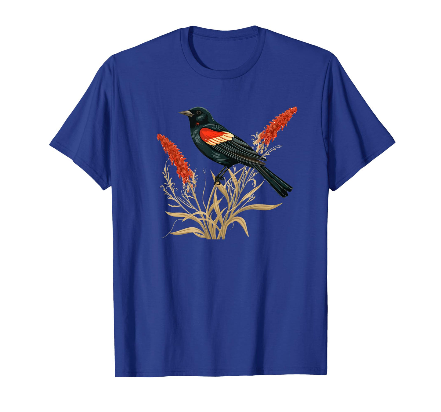 Floral Red-Winged Blackbird Red Winged Blackbird T-Shirt