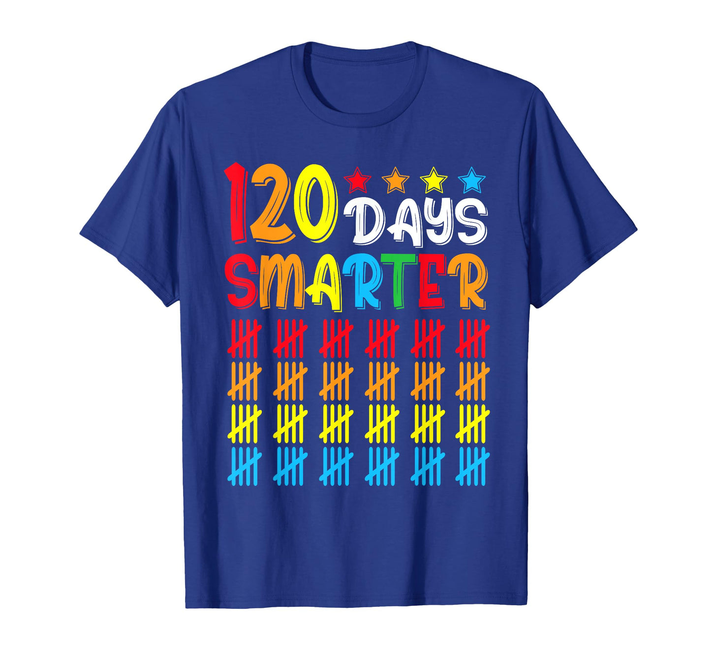 120th Day of School Teacher Child Kid Happy 120 Days Smarter T-Shirt