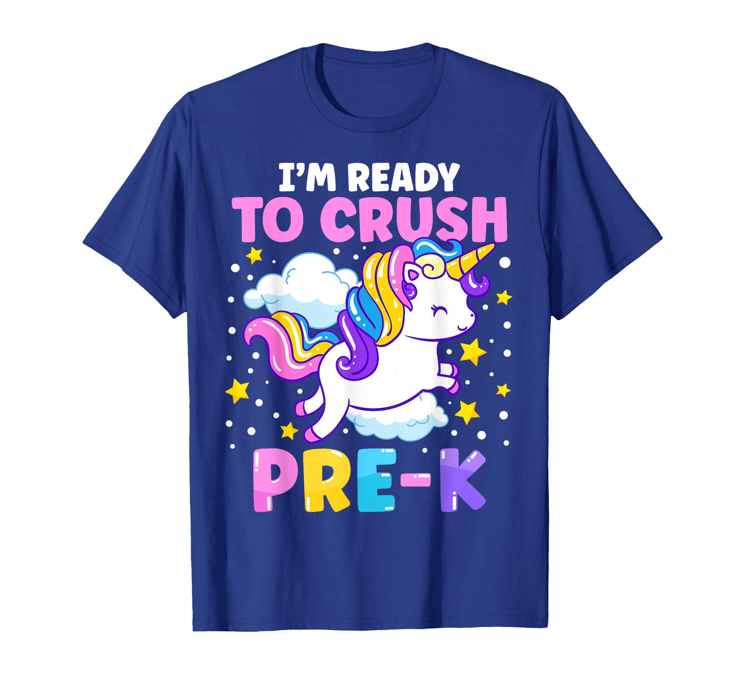 First Day of Preschool I'm Ready To Crush Pre-K Unicorn Kids T-Shirt