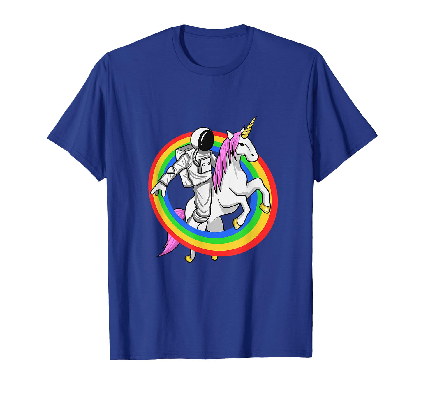 Astronaut Riding Unicorn Shirt Galaxy Space Travel T-Shirt T-Shirt