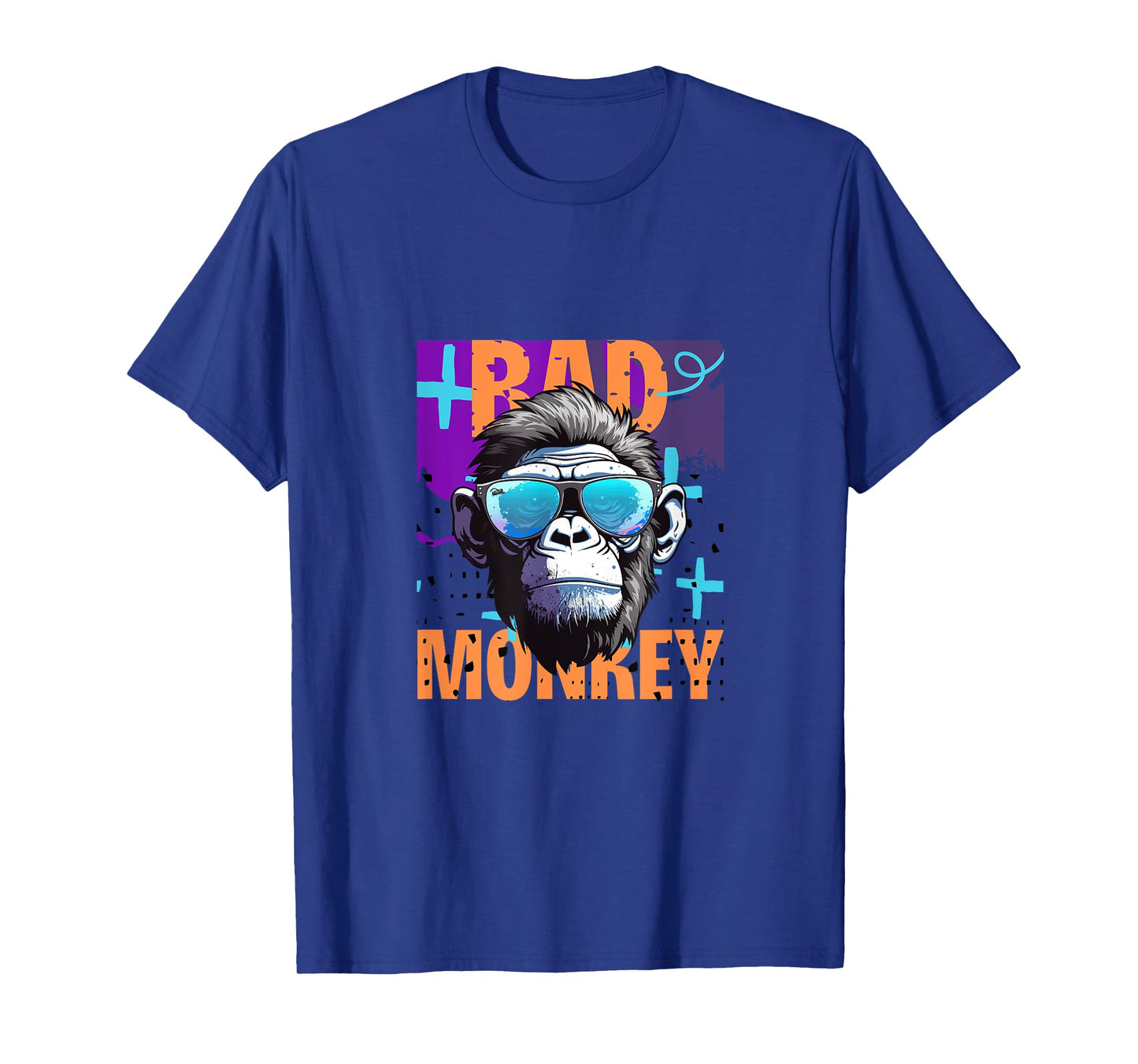 Jon De Voui Bad Monkey T-Shirt - Unisex-Adults, Kids - Black - Small - Short Sleeve