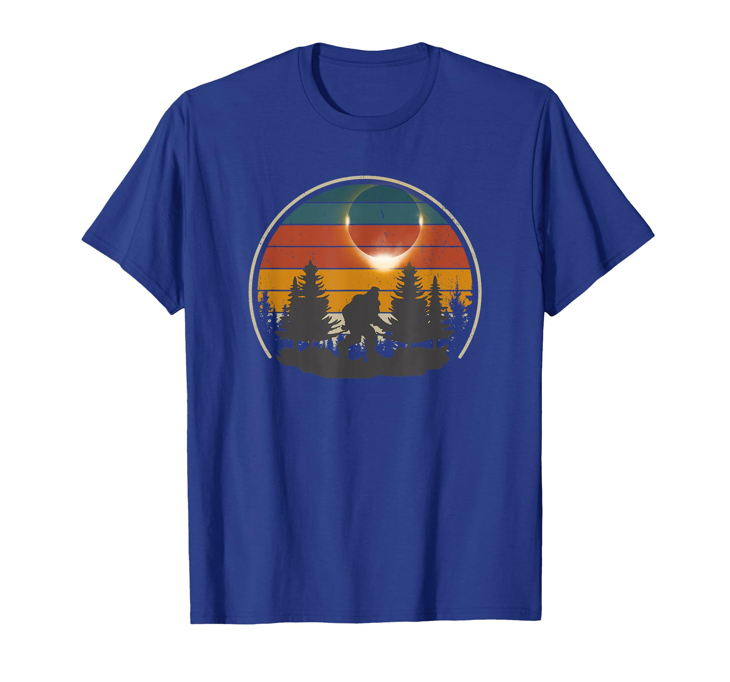 America Totality Retro Bigfoot Total Solar Eclipse 2024 T-Shirt