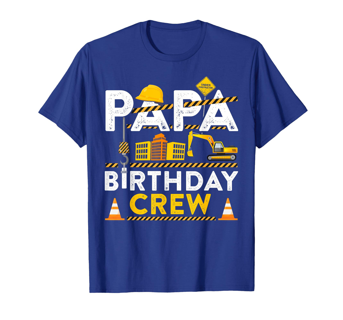 Papa Birthday Crew Construction Birthday Party Gift T-Shirt