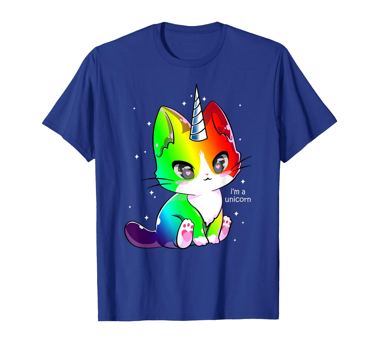 Caticorn Unicorn Cat Kittycorn Girls Women Rainbow Caticorn T-Shirt