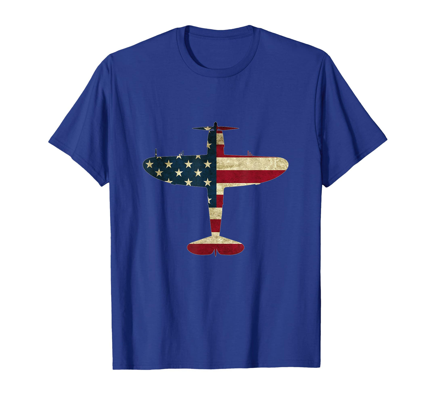 Retro USA Flag P-47 Thunderbolt Aircraft Warbird Pilot Gift T-Shirt