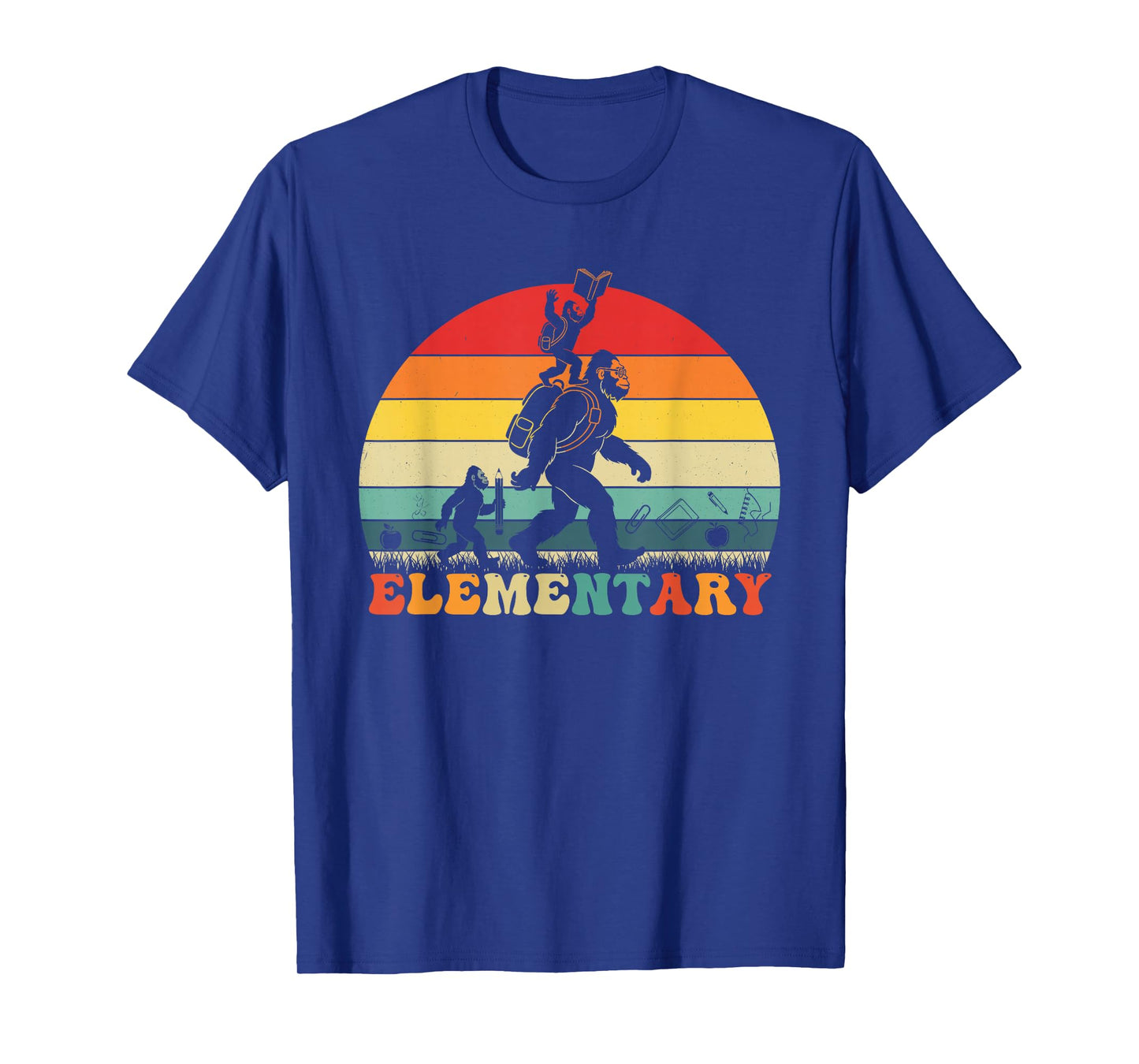 Funny Bigfoot Elementary Back to School Teacher Student T-Shirt