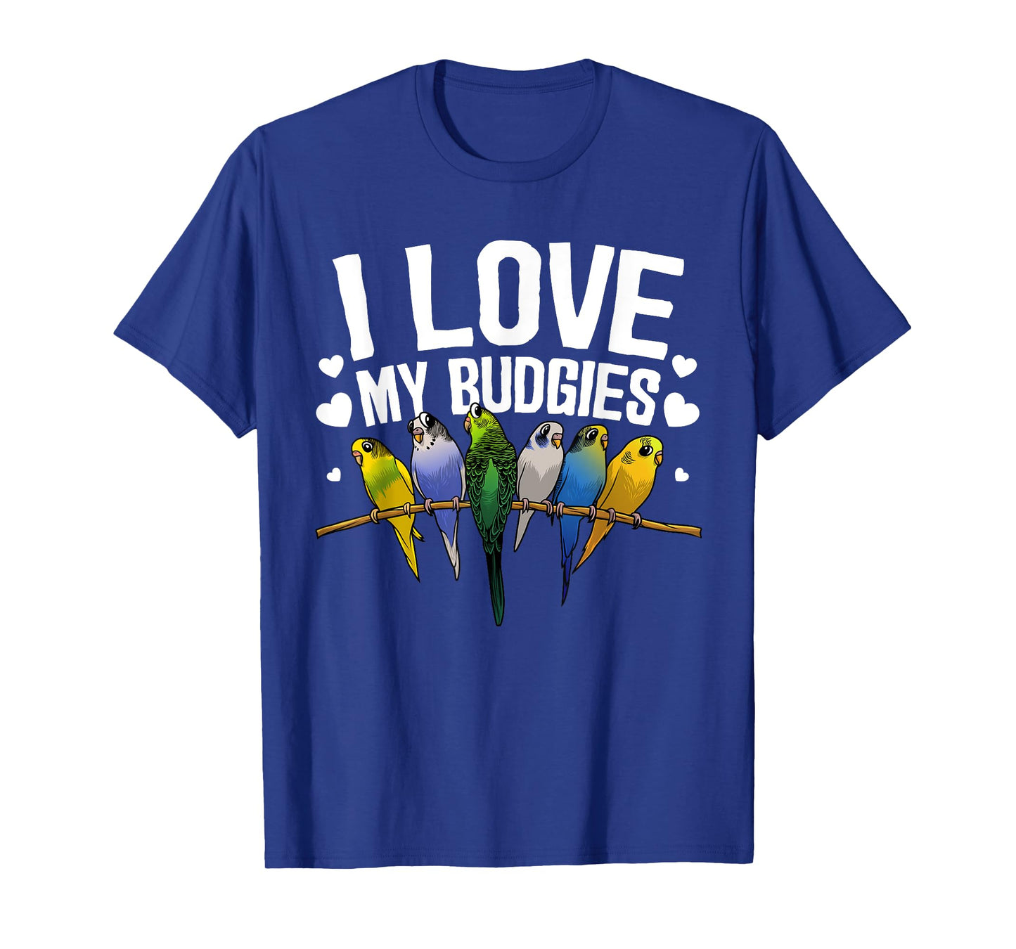 Cute Budgie Design For Men Women Parakeet Parrot Bird Lovers T-Shirt