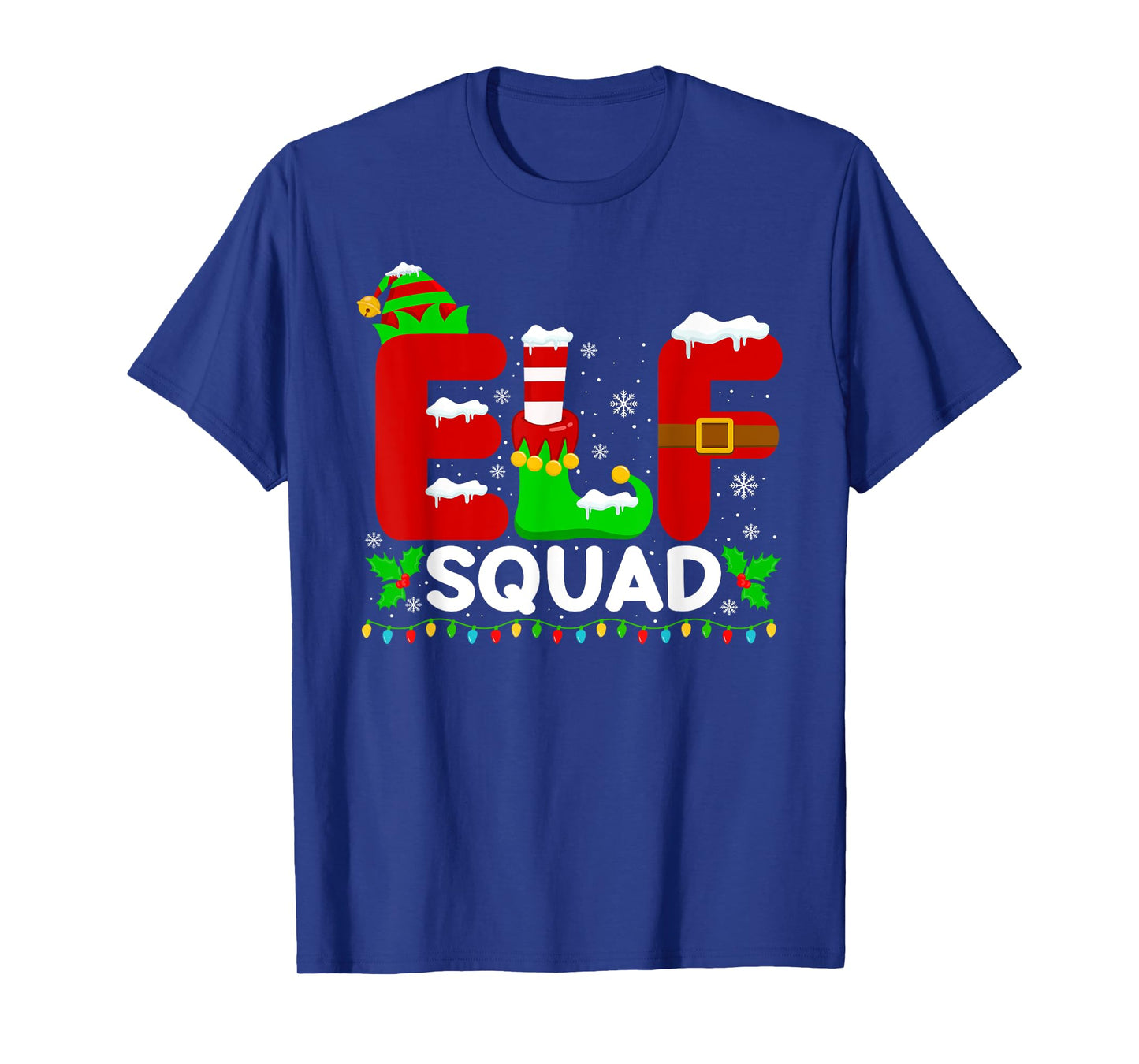 Elf Squad Family Christmas Matching Pajamas Xmas Holiday T-Shirt