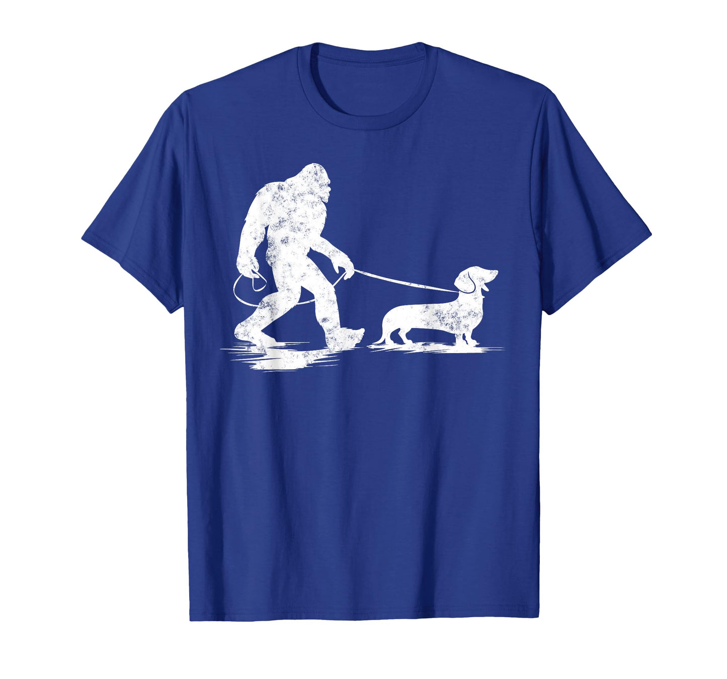Bigfoot Walking Dachshund Tee Funny Wiener Dog Dad Gifts T-Shirt