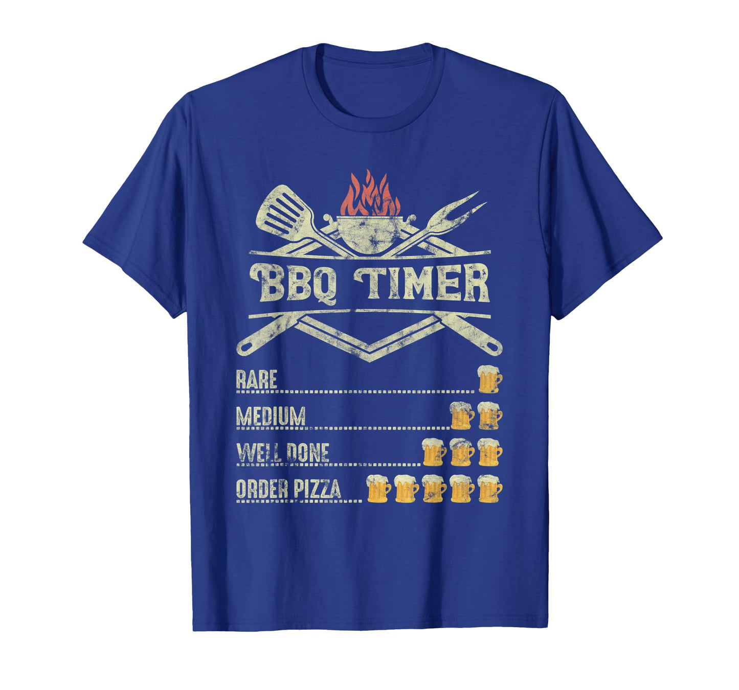 BBQ Time Beer Funny Order Pizza T-Shirt