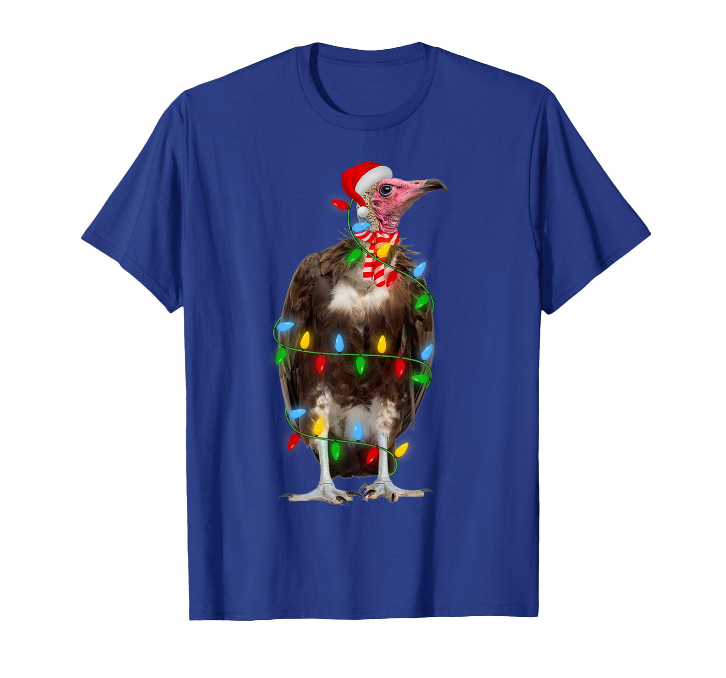 Vulture Bird Xmas Lighting Holiday Santa Vulture Christmas T-Shirt