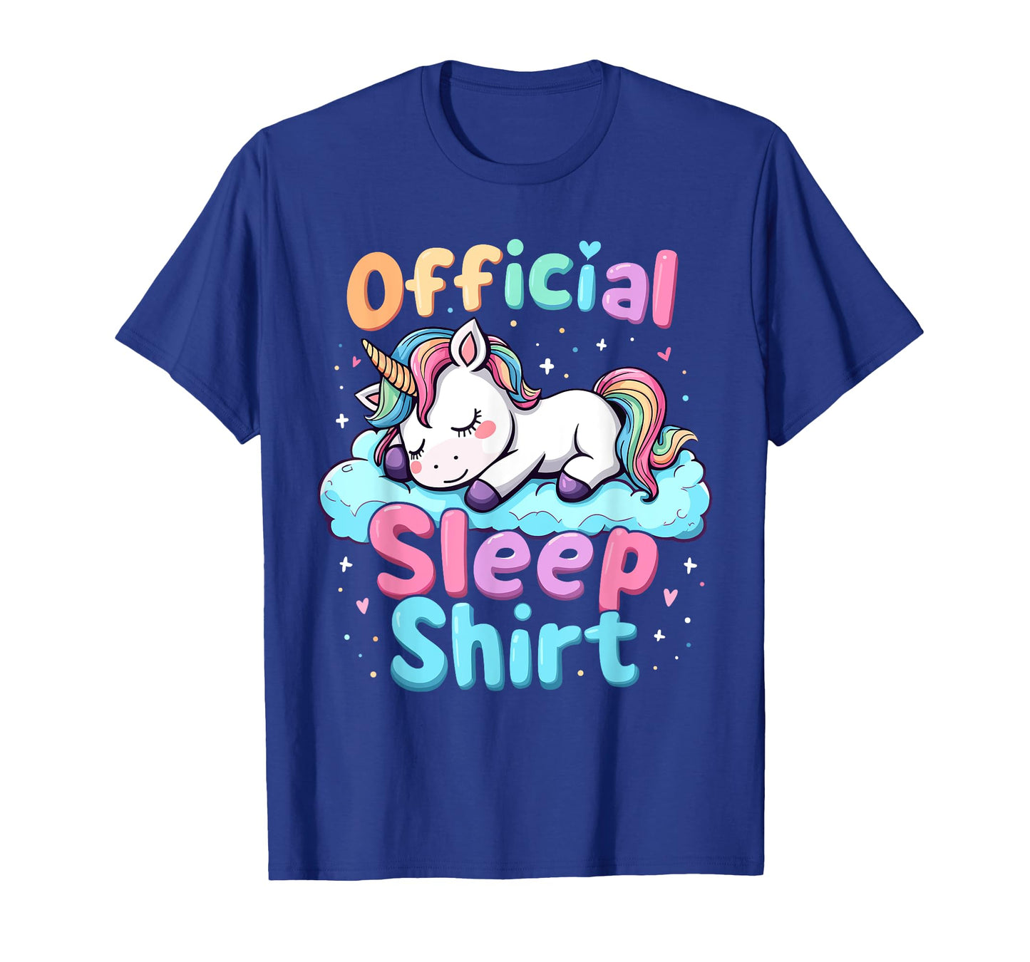 Unicorn, Sleeping Official Sleepshirt Girls Nightgown, Sleep T-Shirt