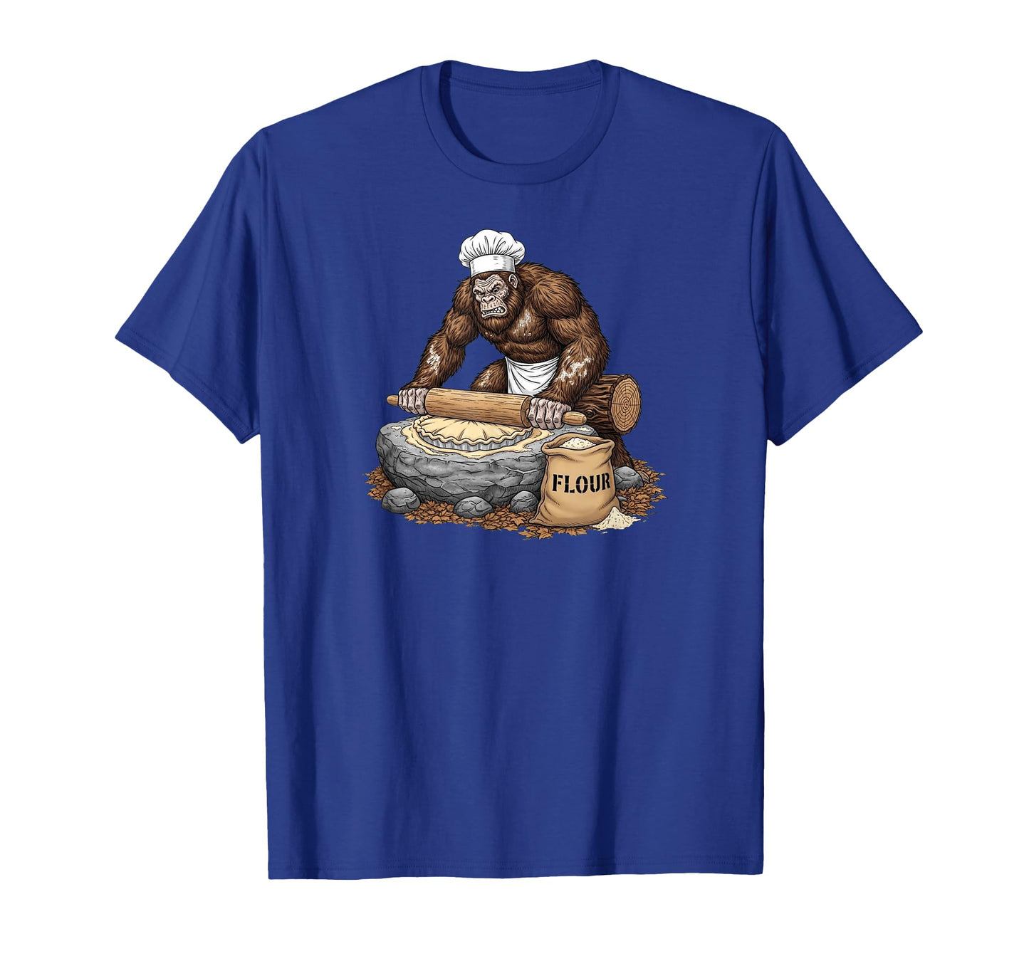 Funny Bigfoot Thanksgiving Baking Team Pie Maker T-Shirt
