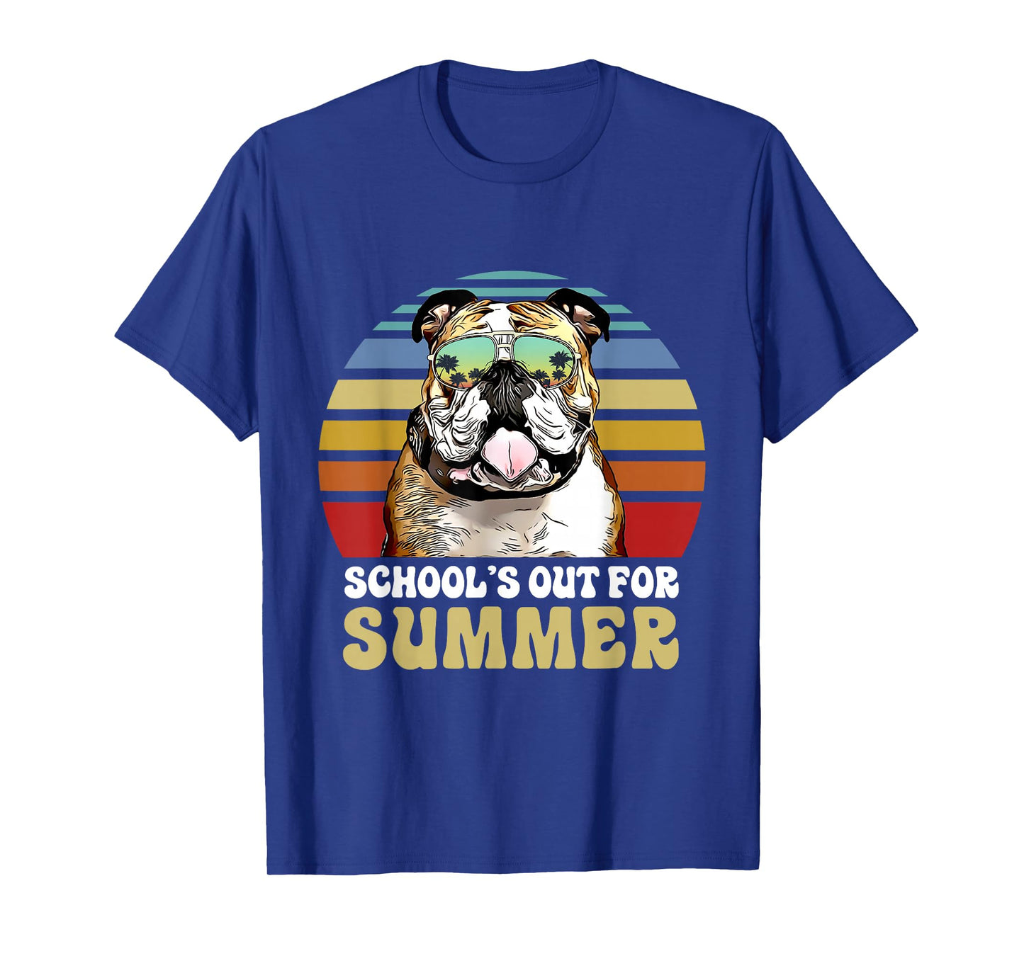 Schools Out for Summer Bulldog Dog Teacher T-Shirt