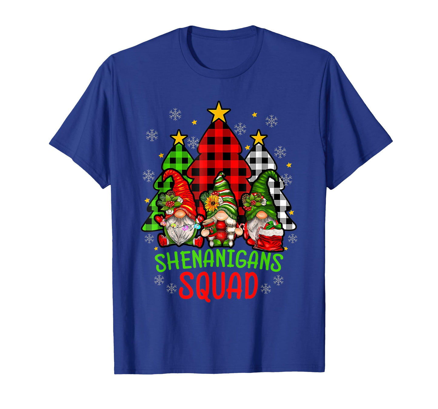 Shenanigans Squad Christmas Gnomes Matching Family Gnome T-Shirt