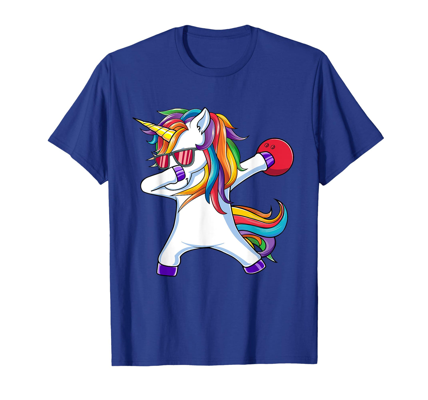 Dabbing Unicorn Bowling Funny Dab Dance T-Shirt