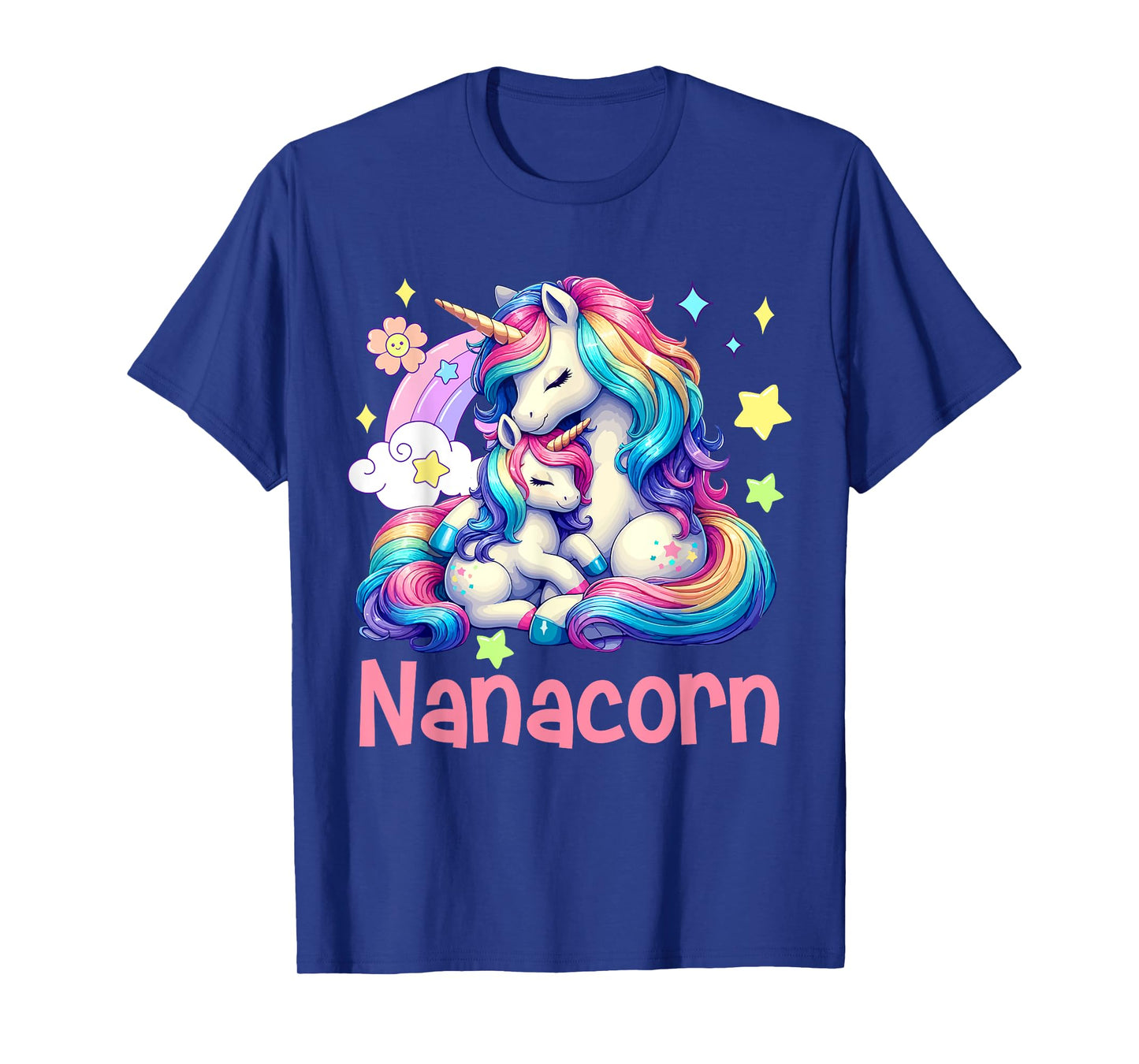 Nanacorn Mother's Day Nana Costume Unicorns Lover Family T-Shirt
