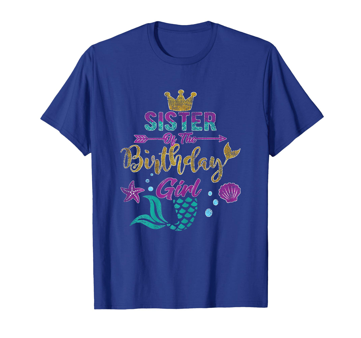 Sister of the Birthday | Girl Mermaid Tee Gift Birthday Girl T-Shirt