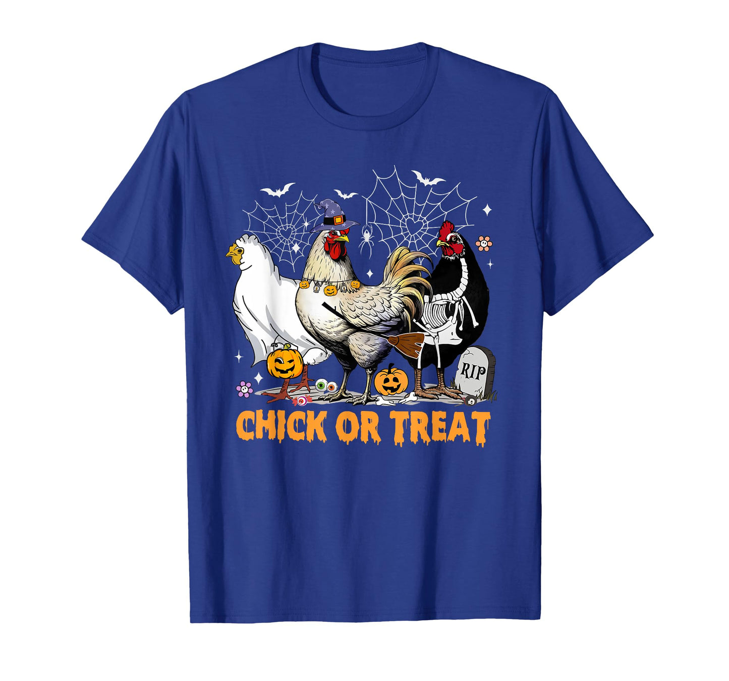 Halloween Chicken Pumpkin Chick Or Treat Spooky Season T-Shirt