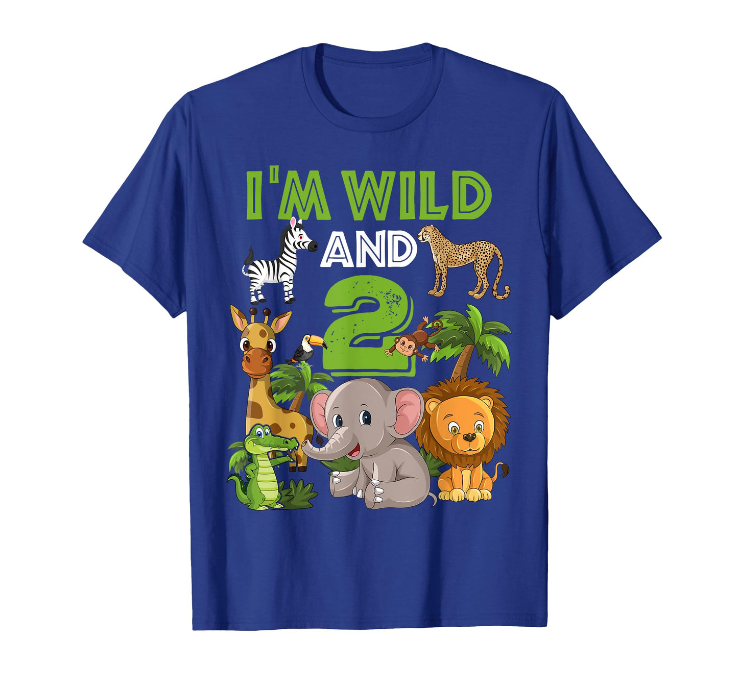 2 Year Old Zoo Birthday Shirt Safari Jungle Zoo Animal 2nd T-Shirt