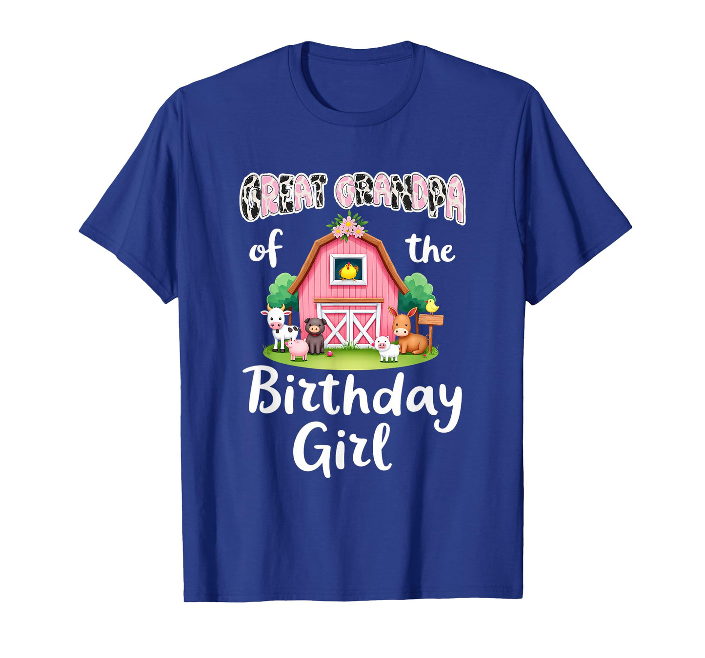 Barnyard Party Great Grandpa Of The Birthday Girl T-Shirt