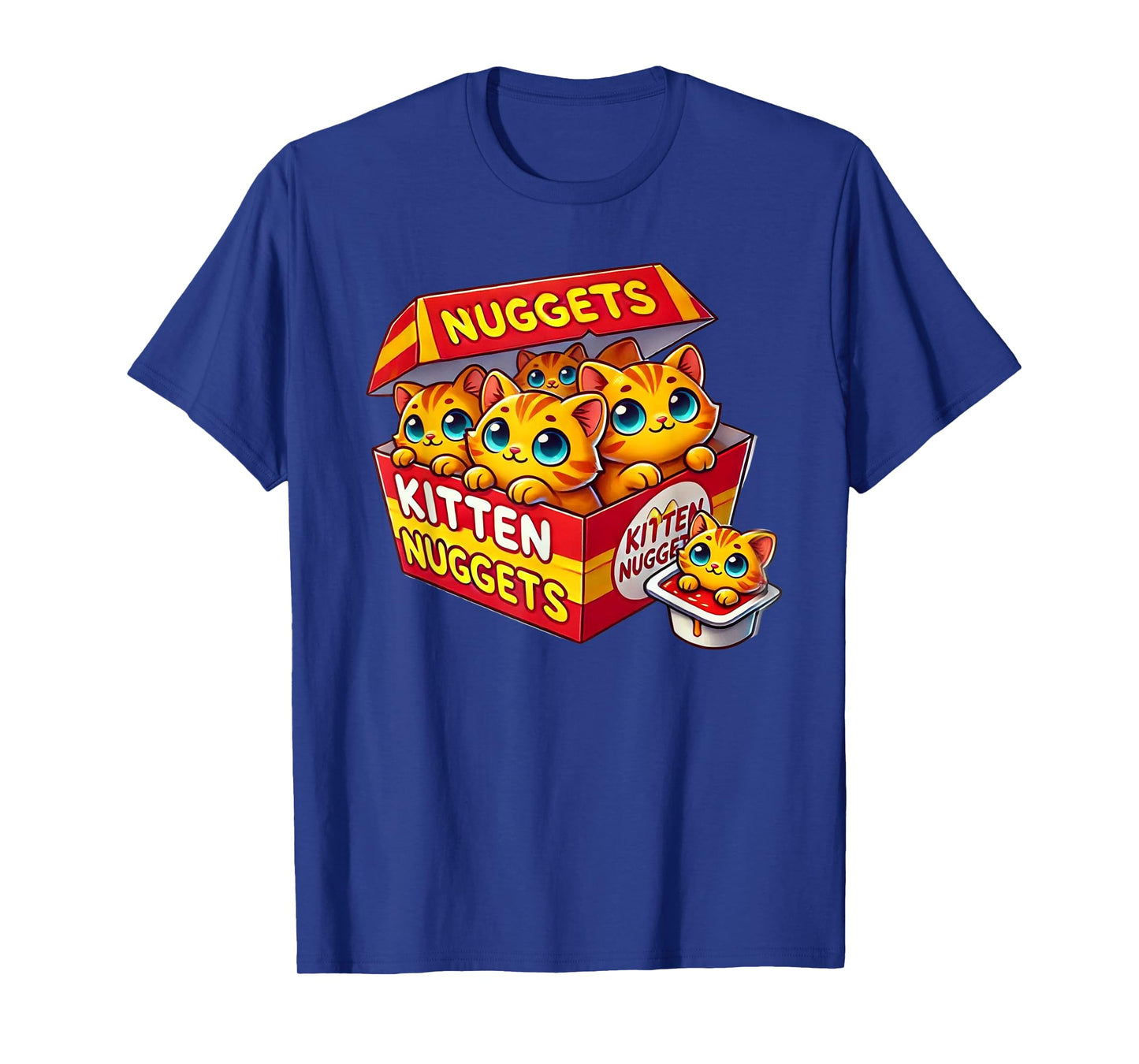Funny Cat Owner Cute Gifts Kitten Nuggets Cat Lover Gift Food Pun Chicken Nuggets T-Shirt
