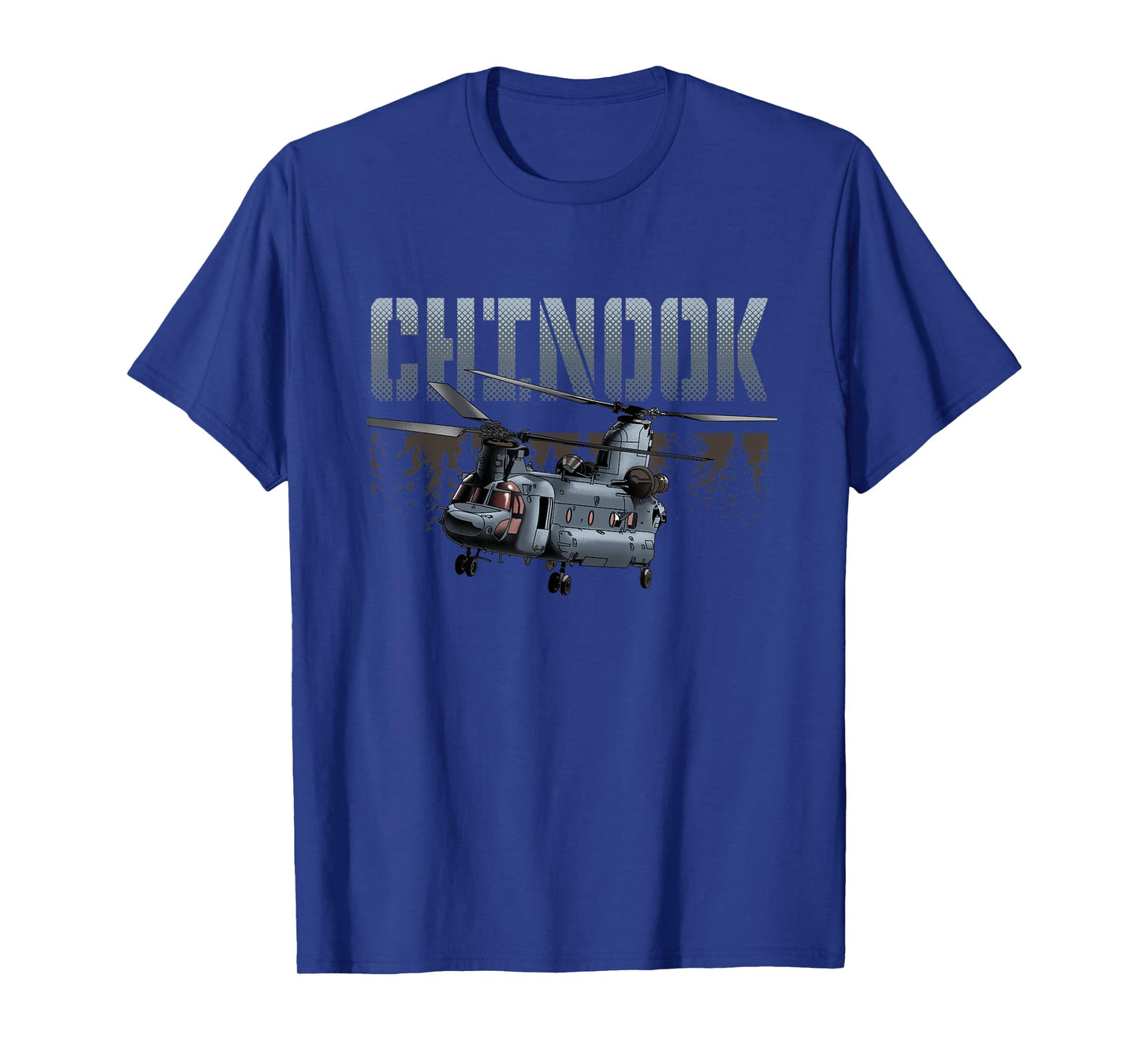 USA Military Warbird Airplane Chinook Helicopter T-Shirt
